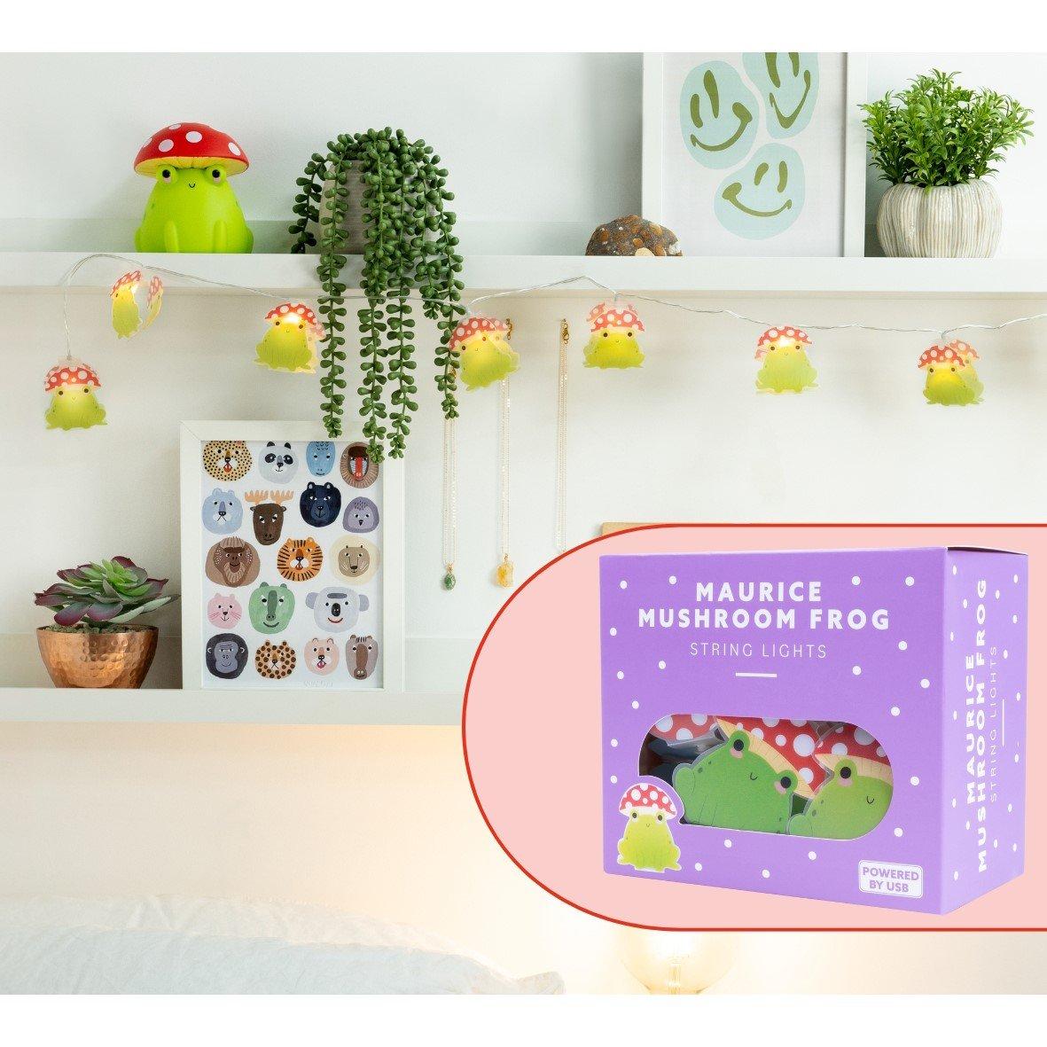 Maurice - Squishmallows - the Mushroom Frog USB String Lights Novelty Gift - 2