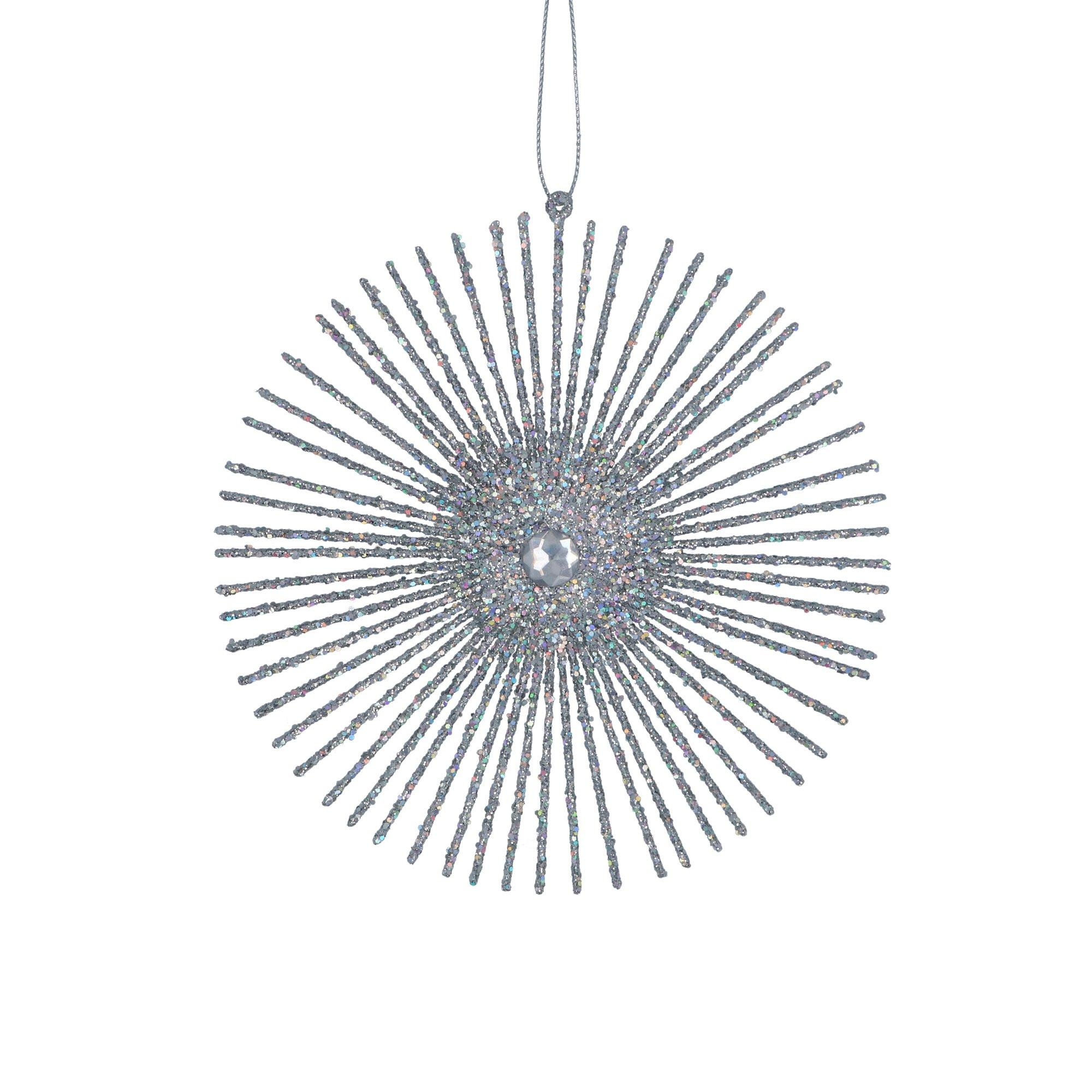 Silver - Gisela Graham - Star Single Decoration