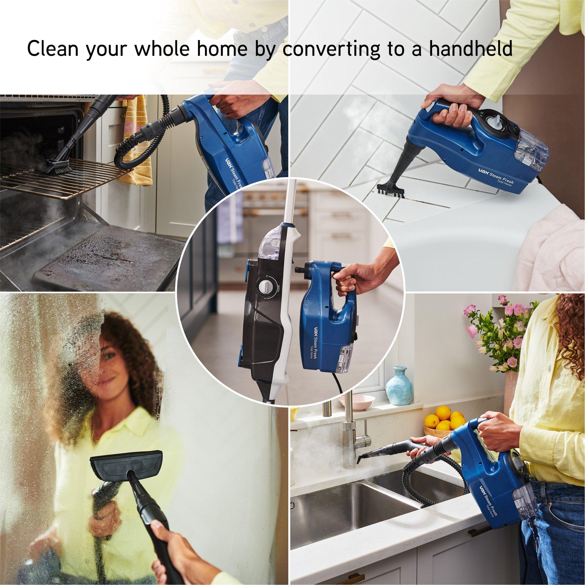 White/Blue - Vax - Steam Fresh Total Home Steam Cleaner - 5