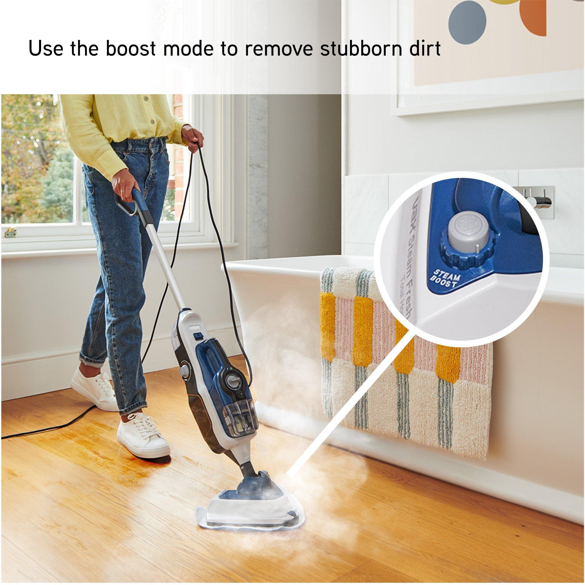 White/Blue - Vax - Steam Fresh Total Home Steam Cleaner - 9