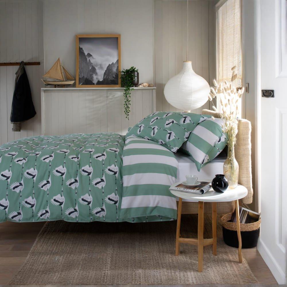 Green Stripe - The Lyndon Company - Sedge Duvet 99 - 2