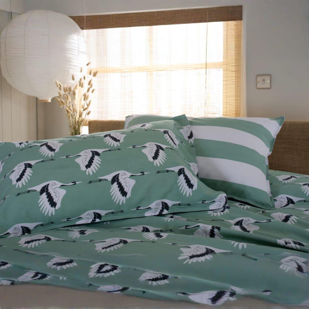 Green Stripe - The Lyndon Company - Sedge Duvet 99 - 3