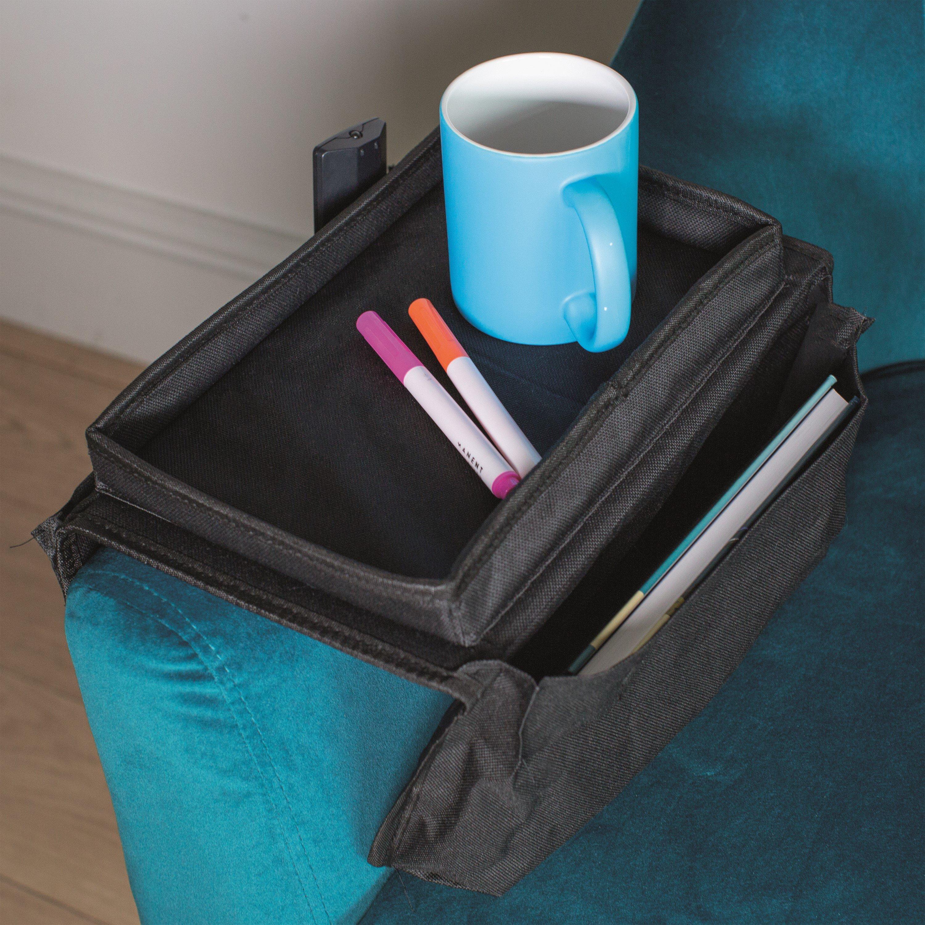 Black - Menkind - Menkind Black Arm Chair Caddy - 3