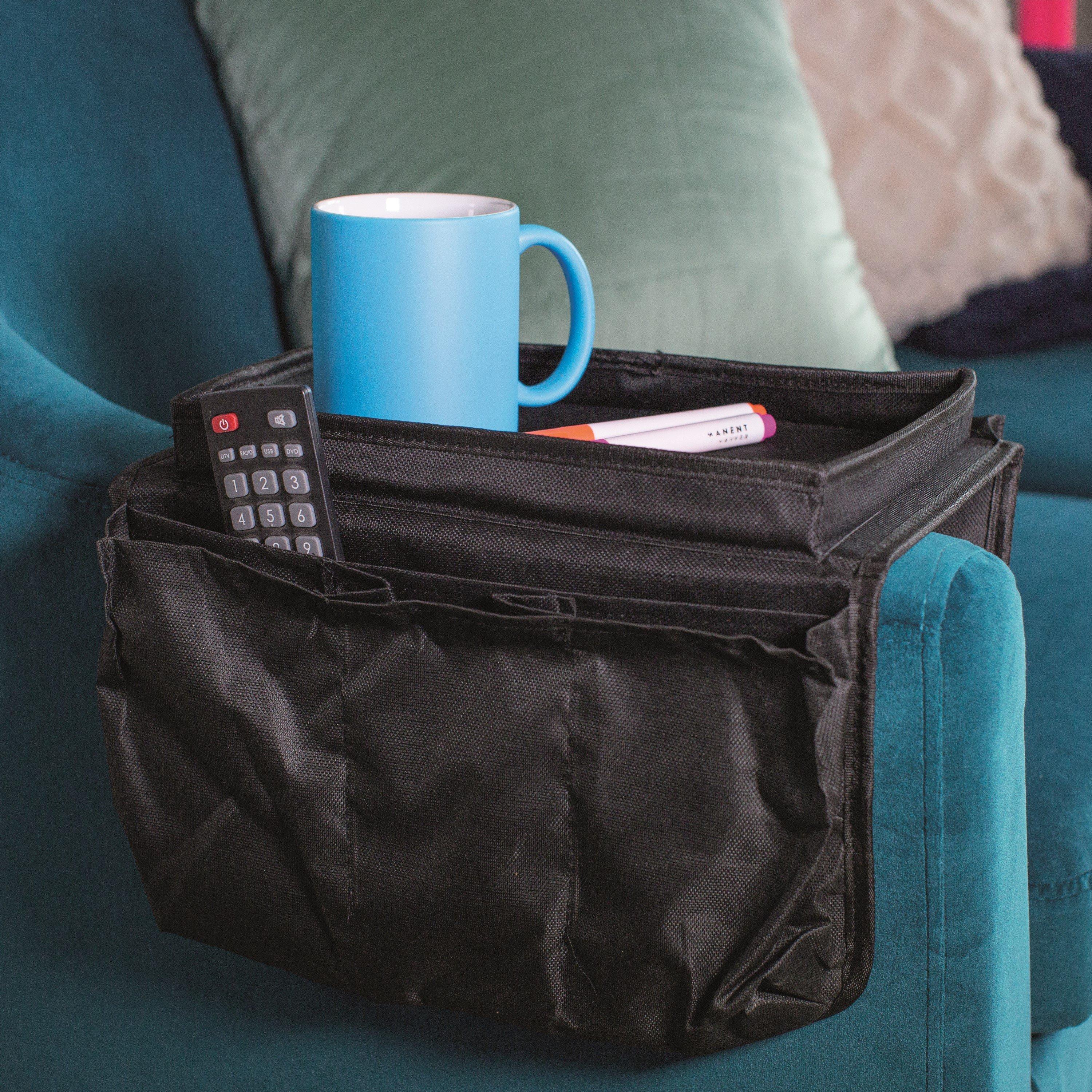 Black - Menkind - Menkind Black Arm Chair Caddy - 4