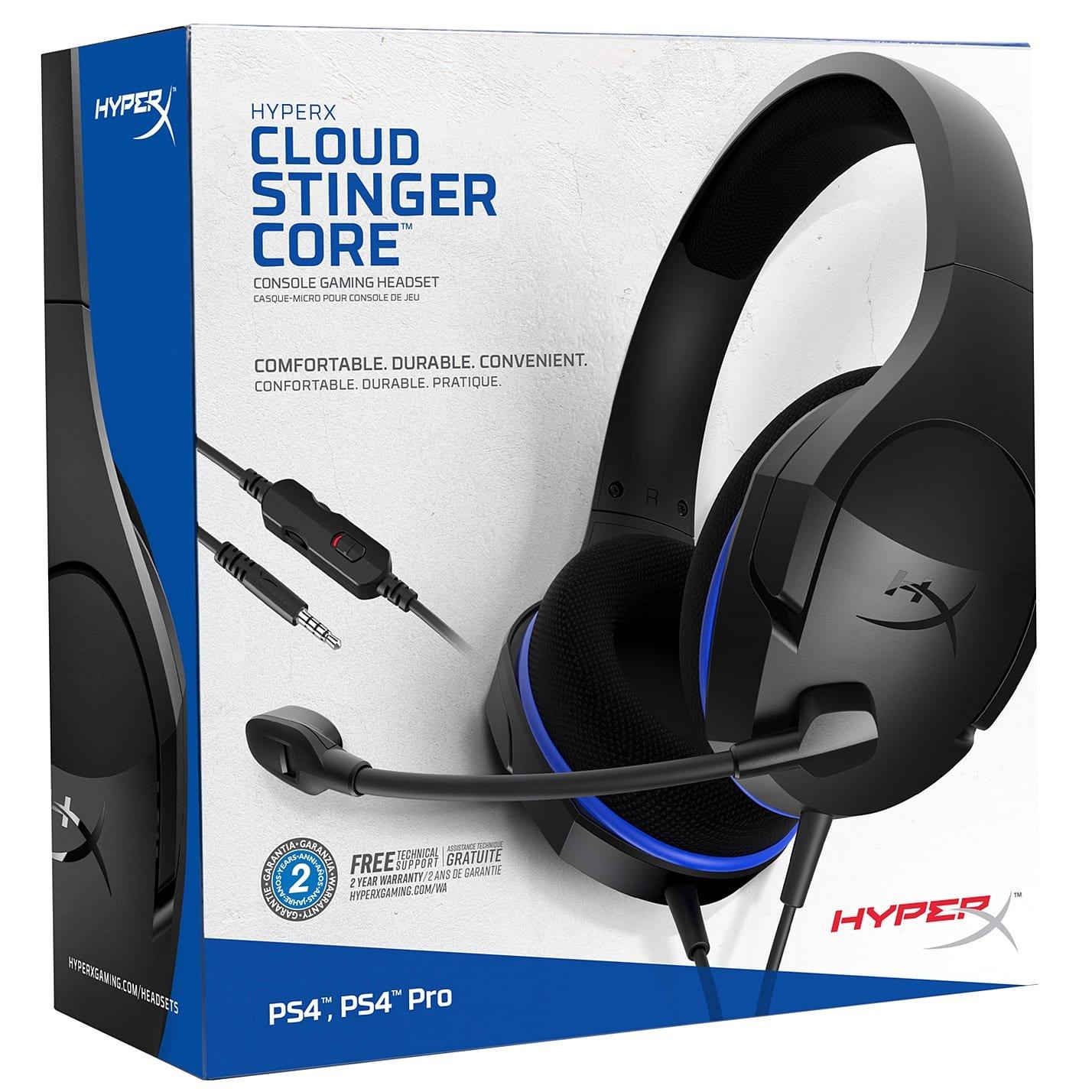 Black/Blue - HyperX - Stinger Core PS5/PS4 - 8