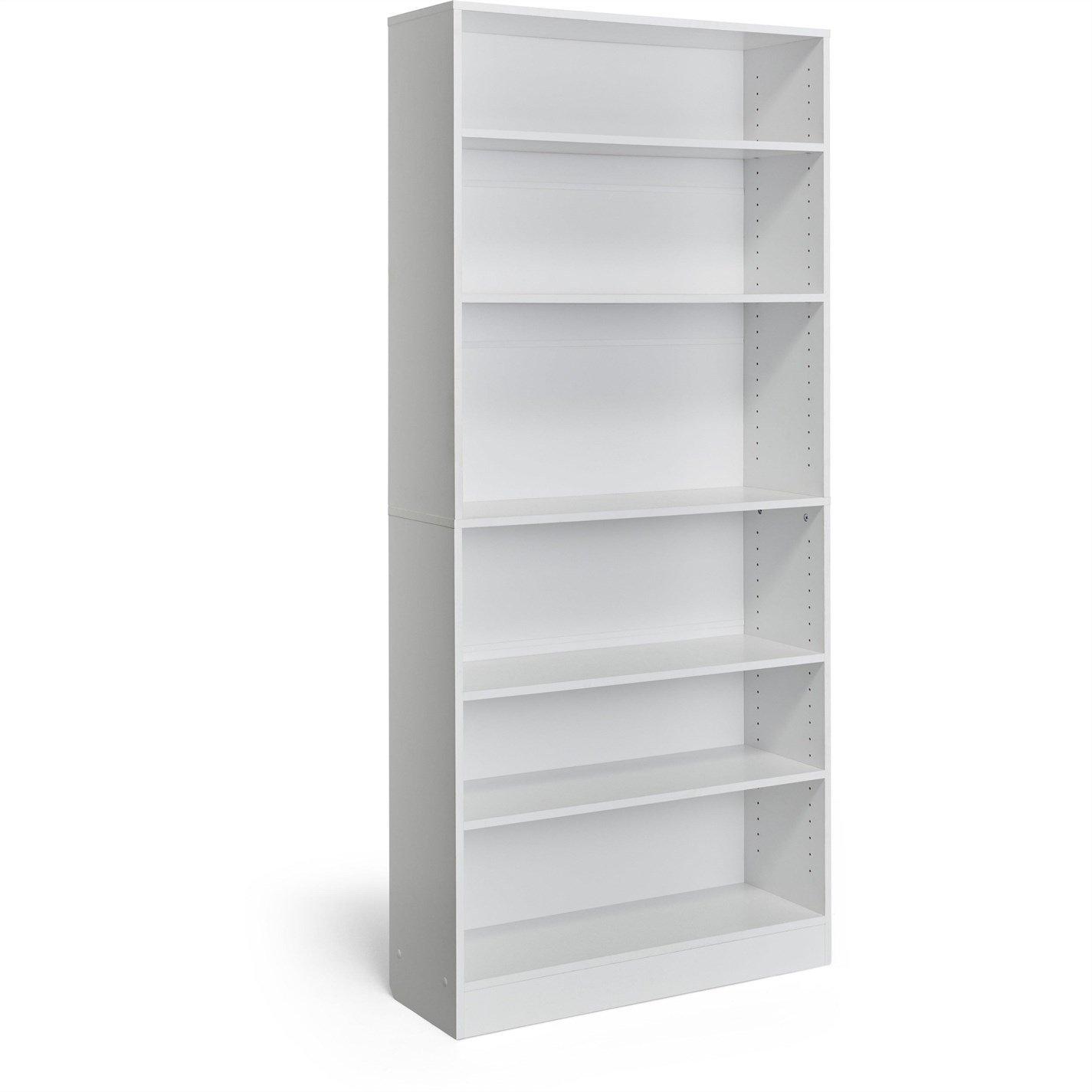 White - Homelife - Locke 6 Tier Bookcase - 3
