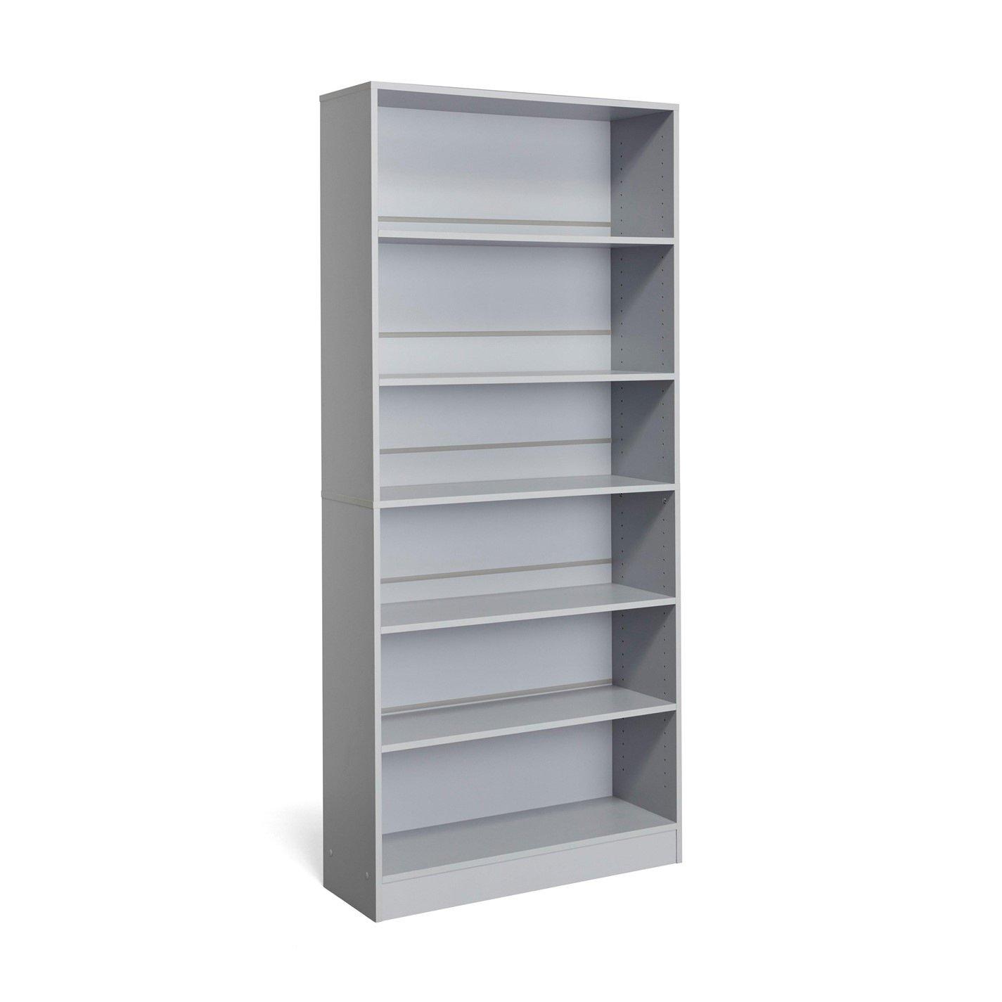 Grey - Homelife - A Locke 6 Tier Bookcase - 2