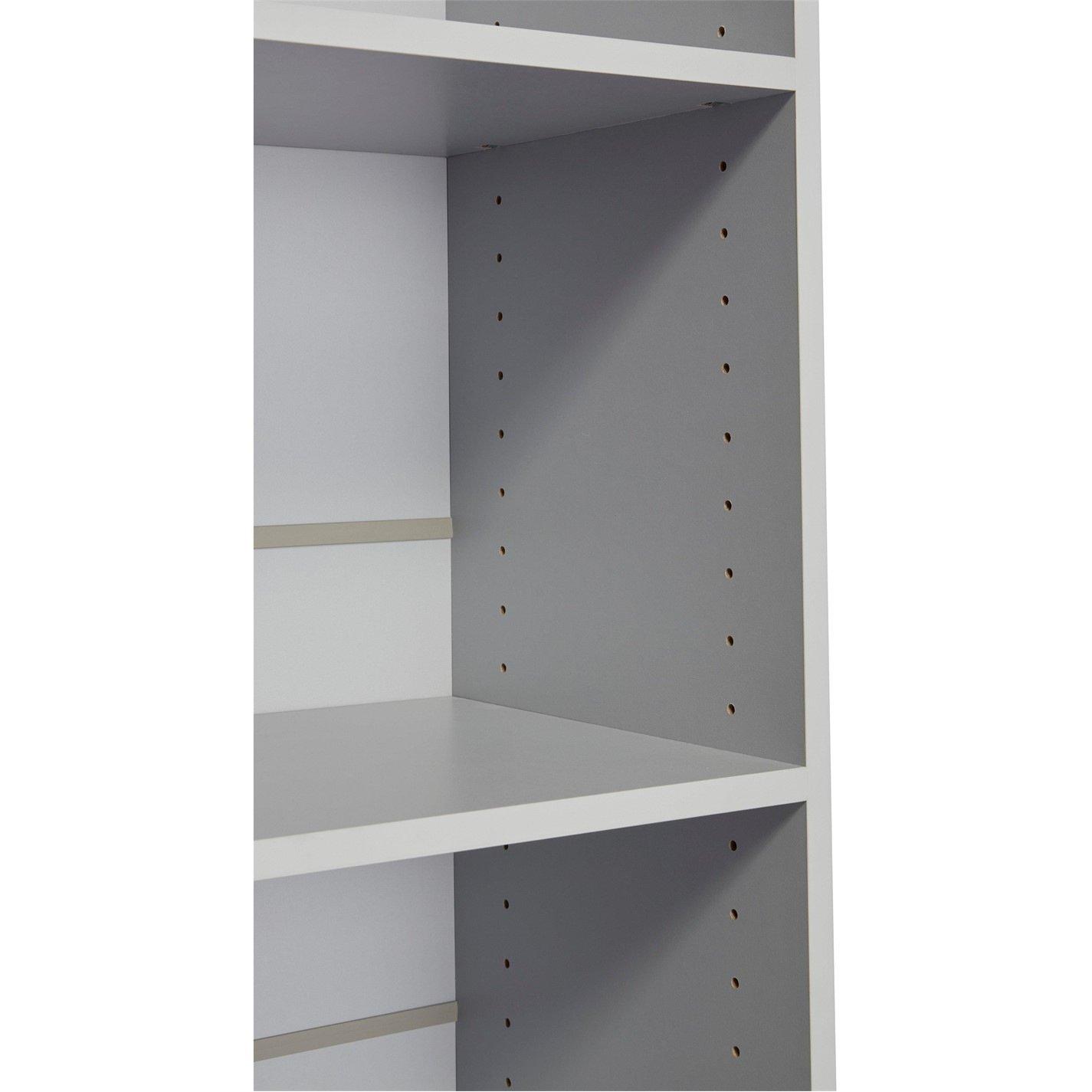 Grey - Homelife - A Locke 6 Tier Bookcase - 3