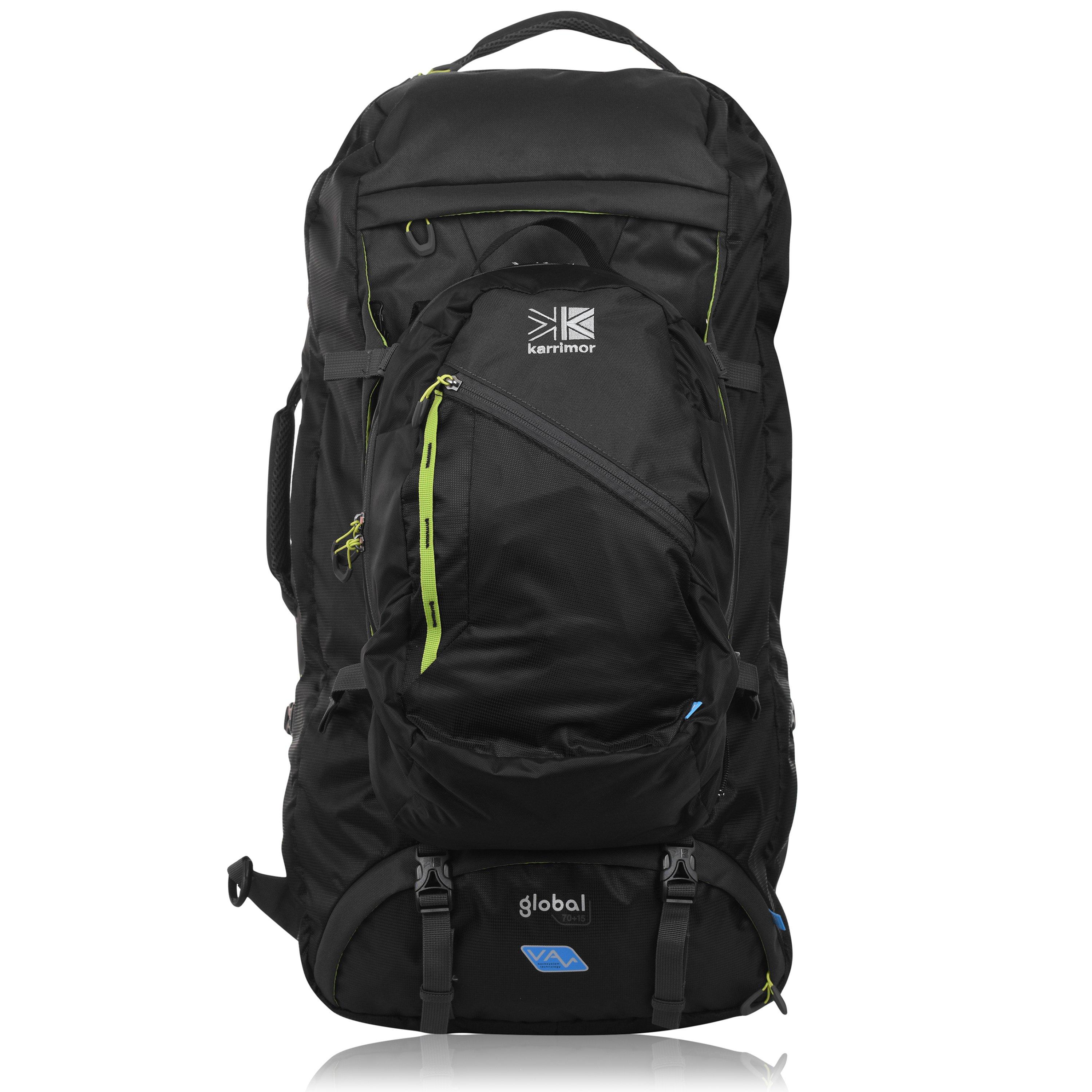 Black - Karrimor - Global 70+15L Rucksack - 1