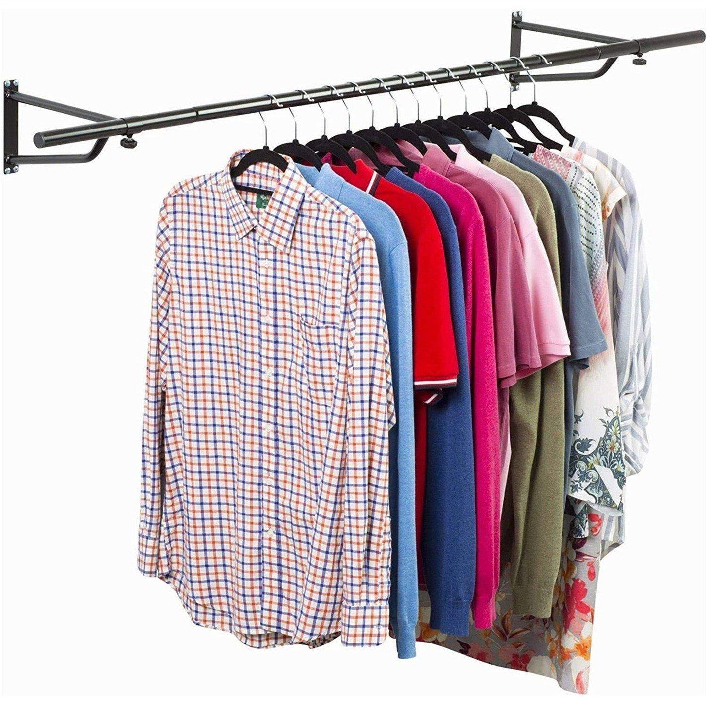 House Of Home  6Ft Garment Rail In Black