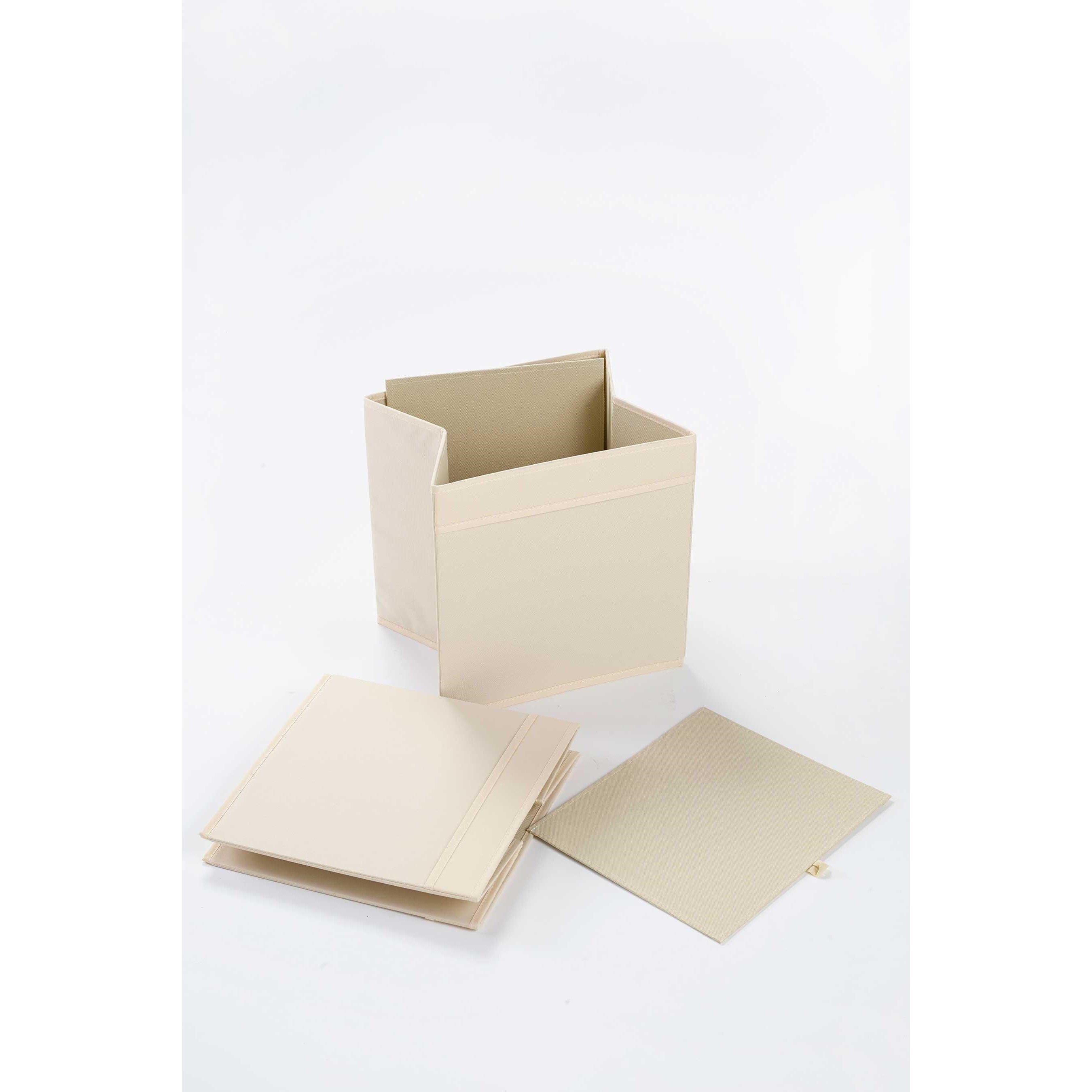 Cream - Homelife - Addison Pair of Canvas Baskets - 3