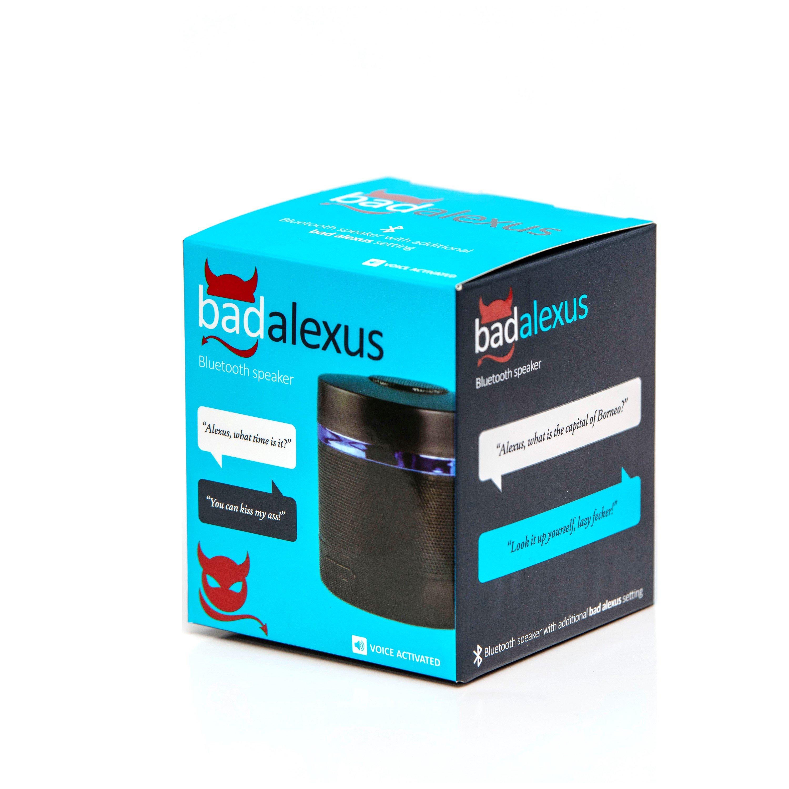 Black - Boxer Gifts - Bad Alexus Bluetooth Speaker - 4
