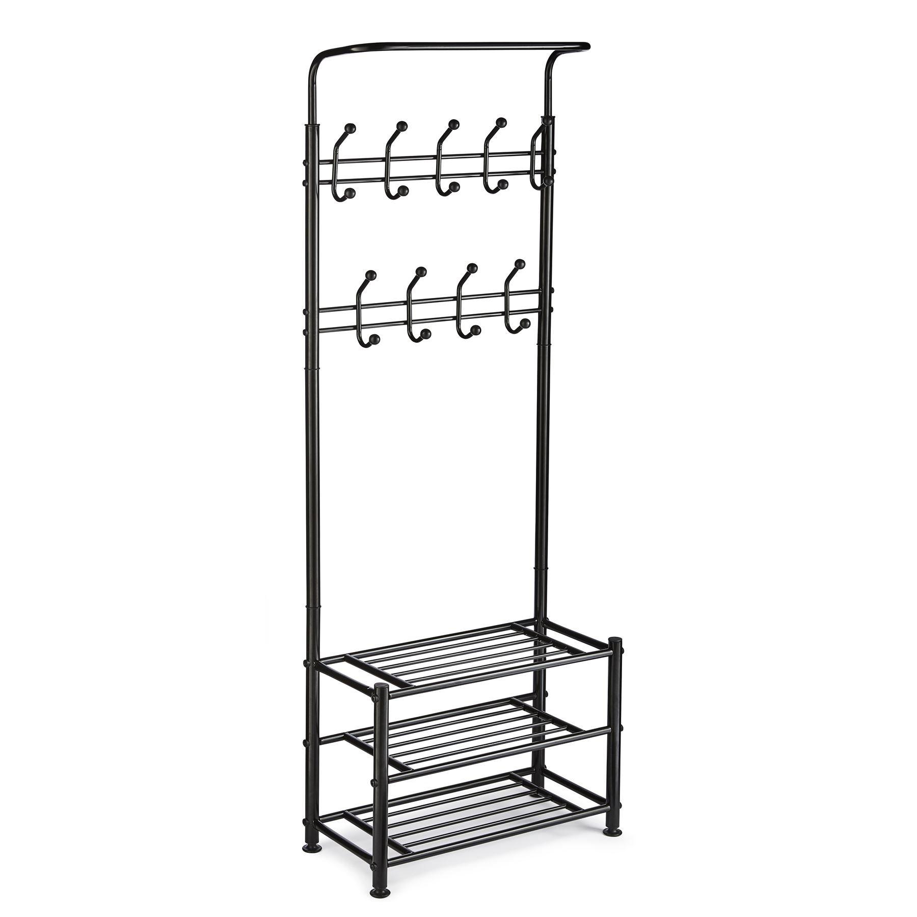 House of Home Multi Purpose Stand 18 Hooks For Clothes Shoes | FRASERS