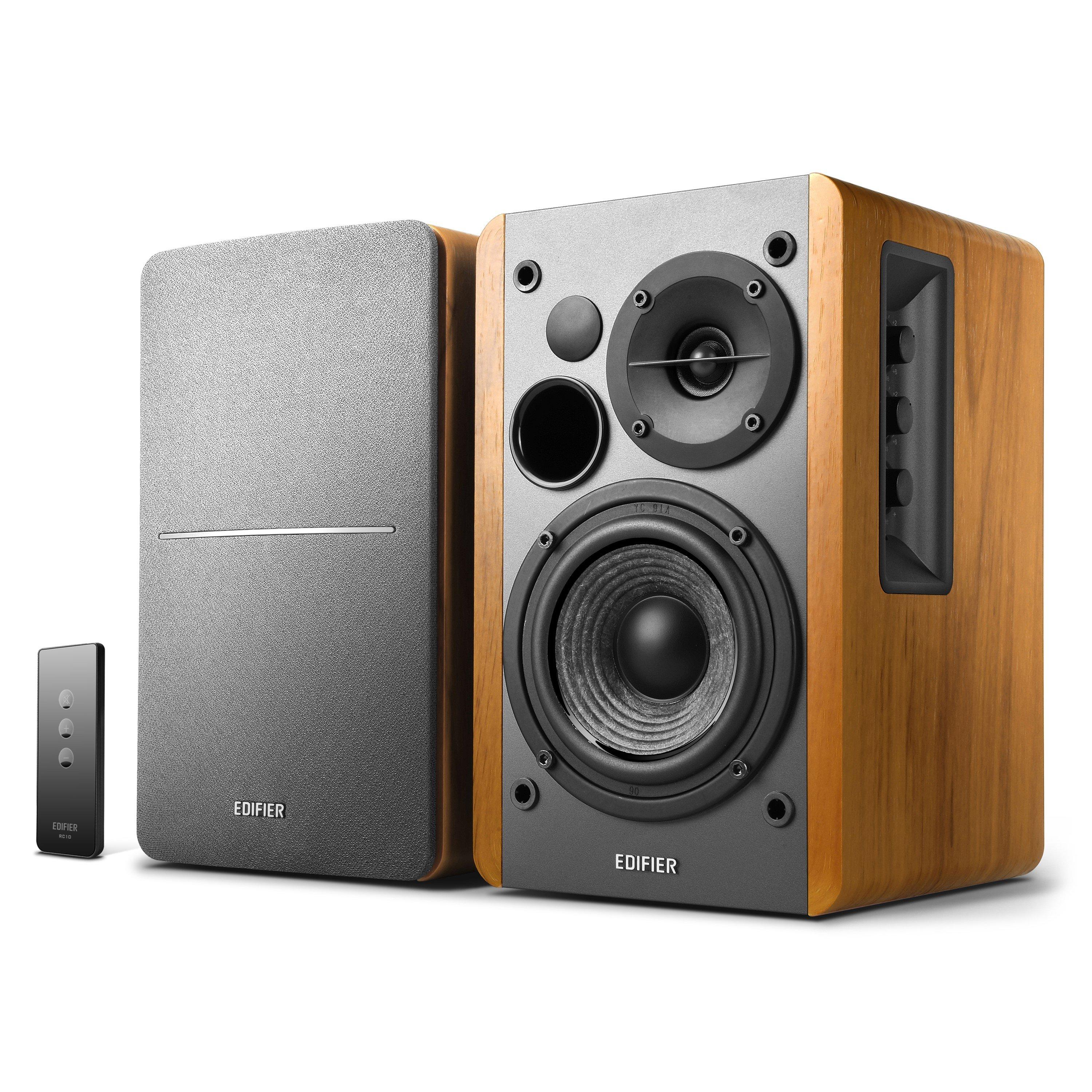 Black - Edifier - Edifier R1280T Active 2.0 Bookshelf Speakers Brown - 2