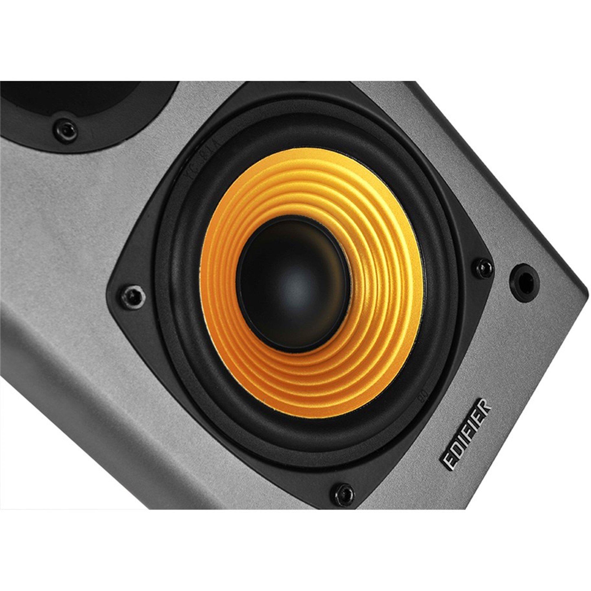 Black - Edifier - Edifier R1000T4 Active Bookshelf Speakers Black - 4