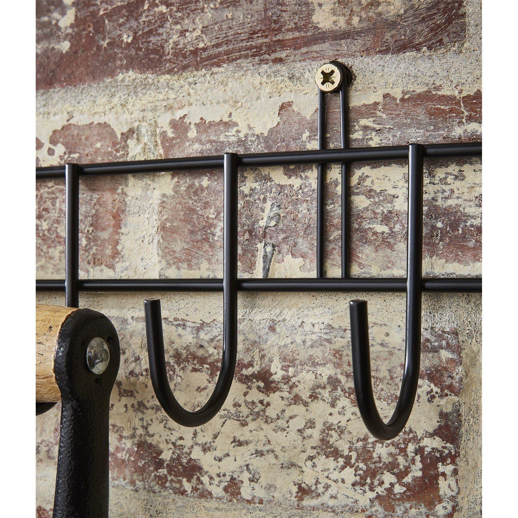 Black - House of Home - Extra-Long Tool Rack In Black Powder Coating - 2