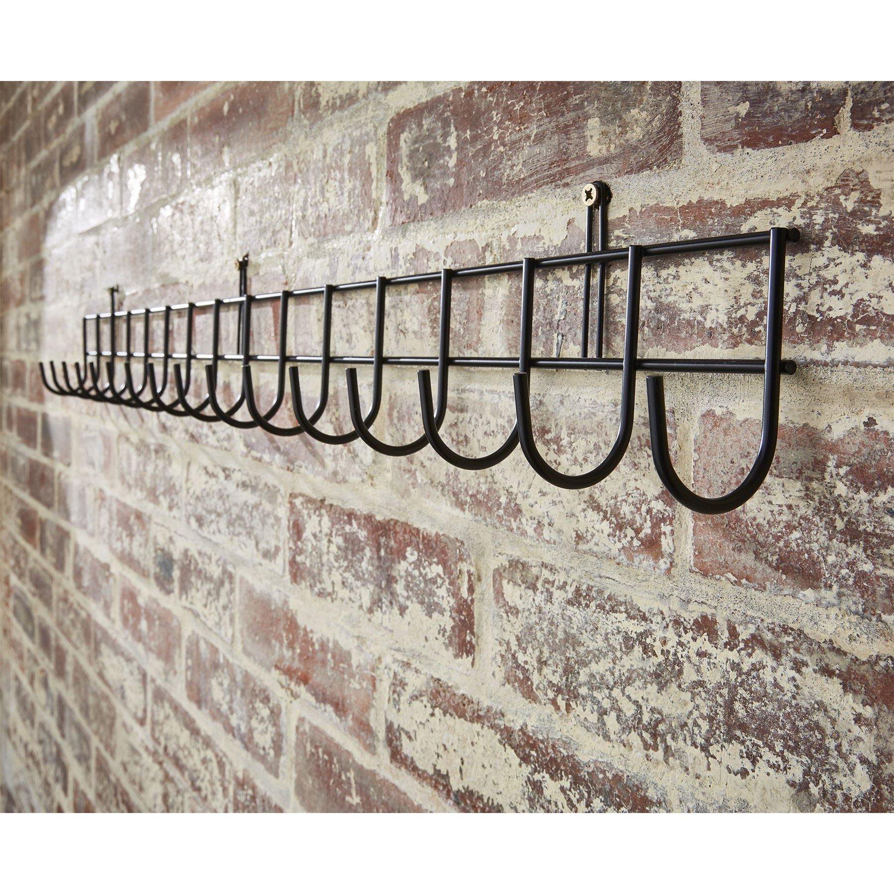 Black - House of Home - Extra-Long Tool Rack In Black Powder Coating - 3