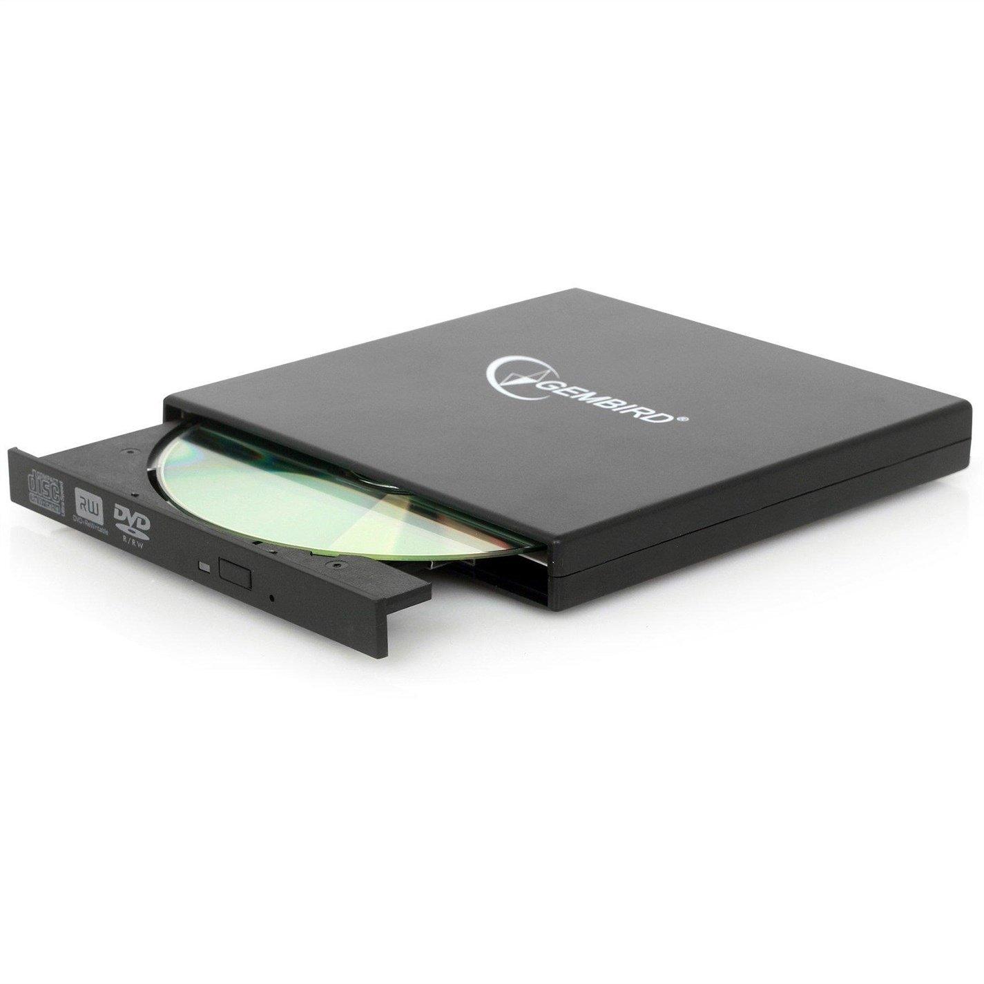 Gembird External USB CD/DVD Reader/Recorder Drive - Black