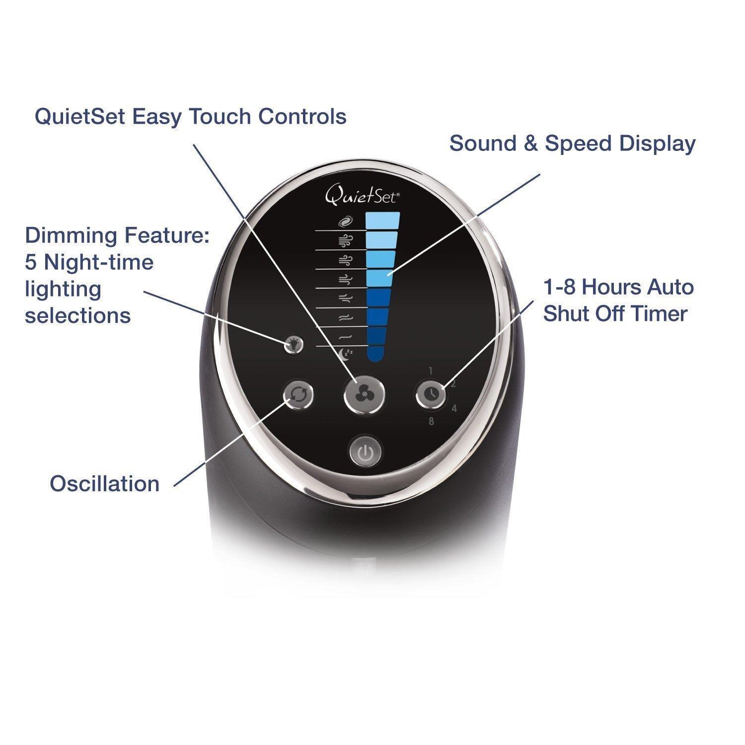 Black - Honeywell - QuietSet Tower - 2