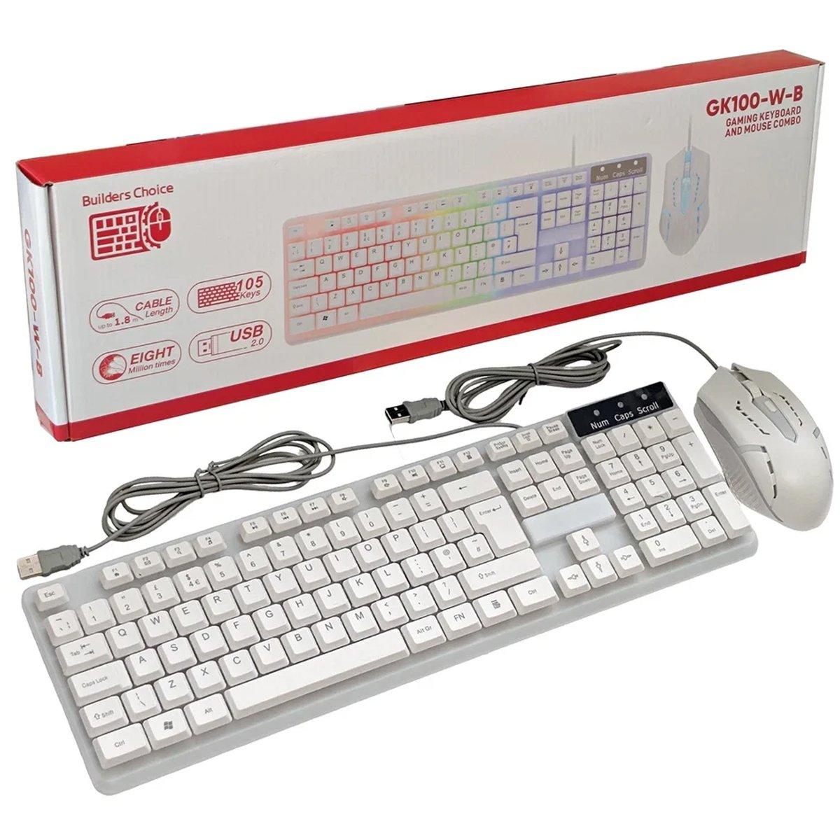 Black - Generic - RGB Wired USB Gaming Keyboard and Mouse Set - 2