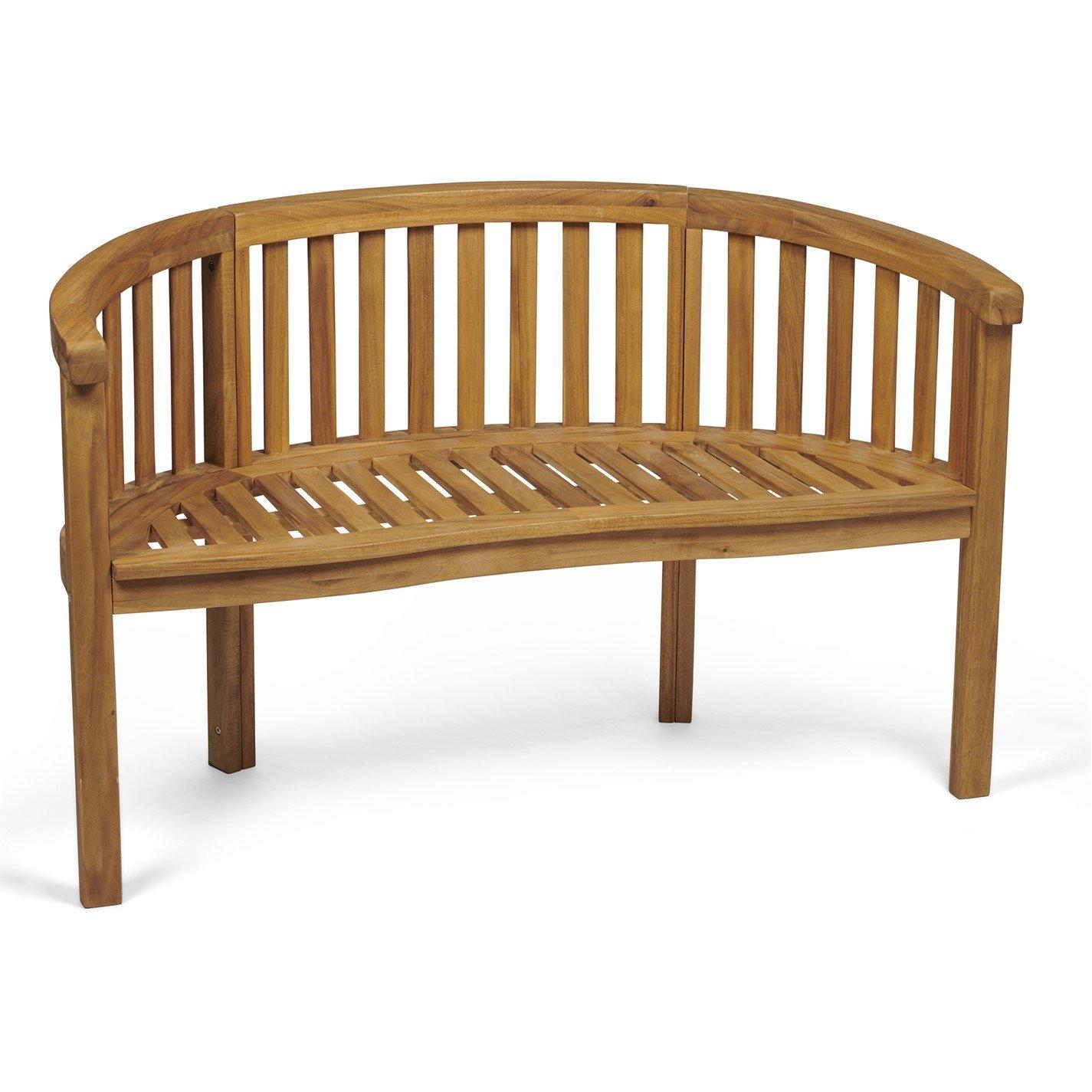 Natural - Greenhurst - Greenhurst Woodfield Banana Bench Natural - 2