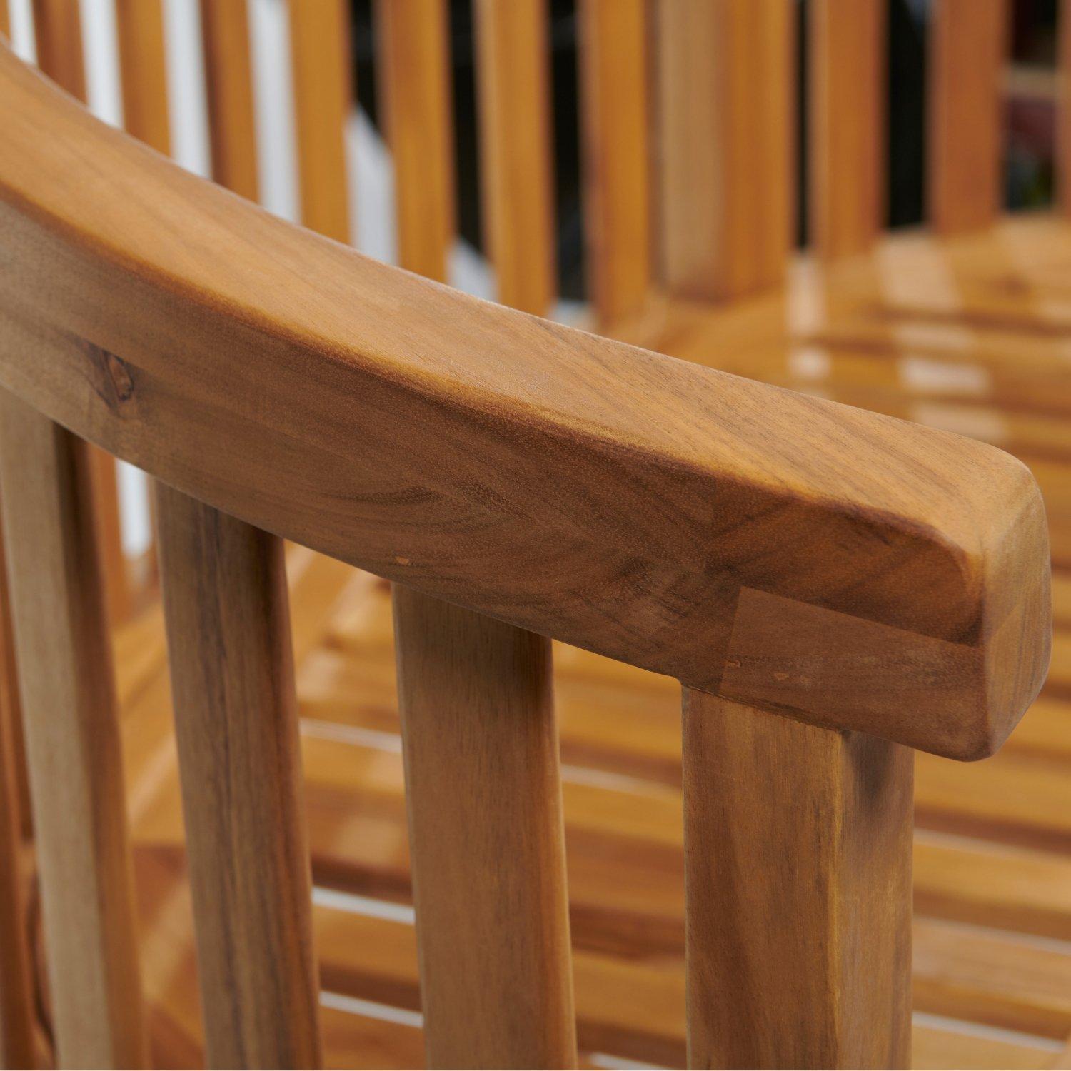 Natural - Greenhurst - Greenhurst Woodfield Banana Bench Natural - 4