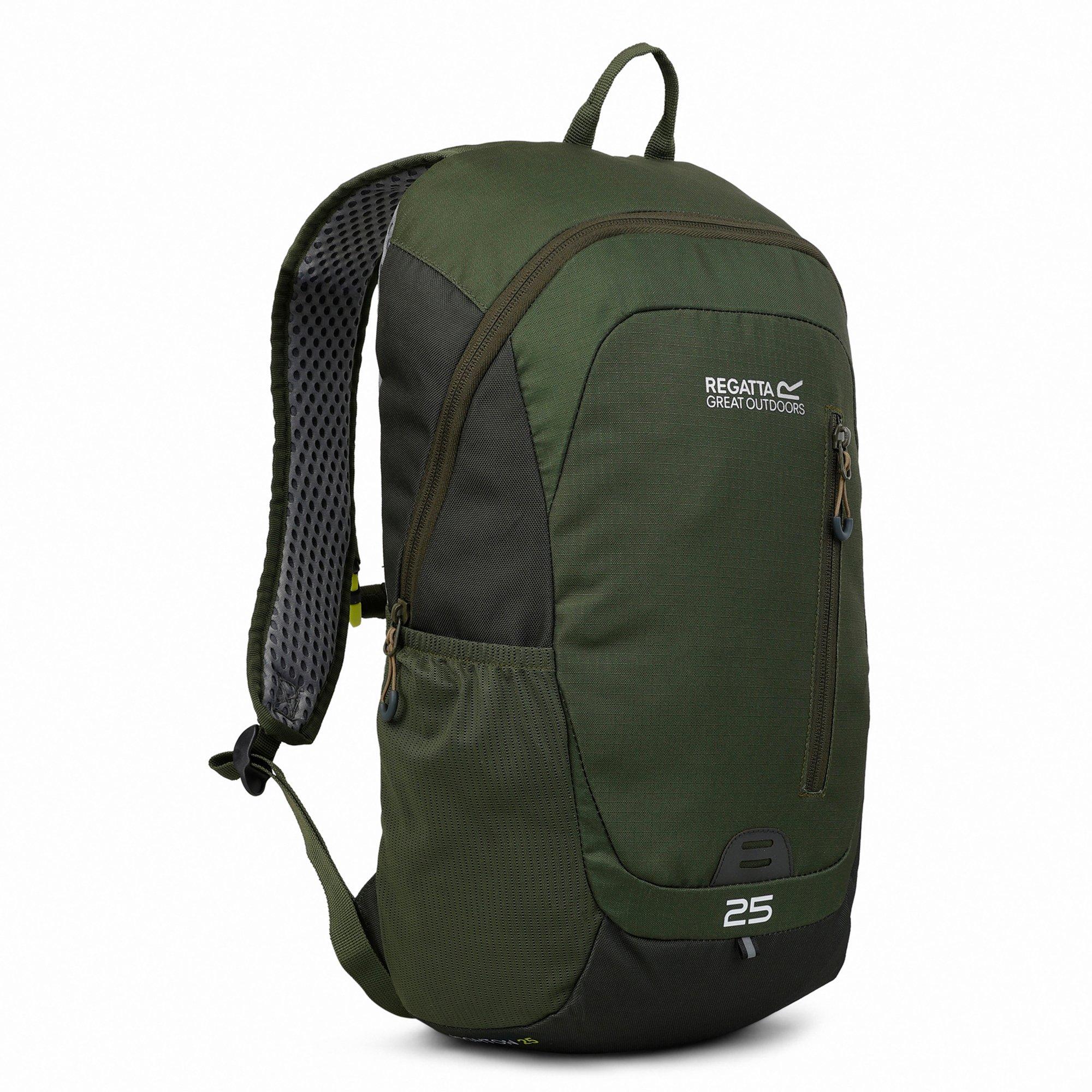 Dark Khaki/Four - Regatta - Highton V2 25L Padded Backpack - 2