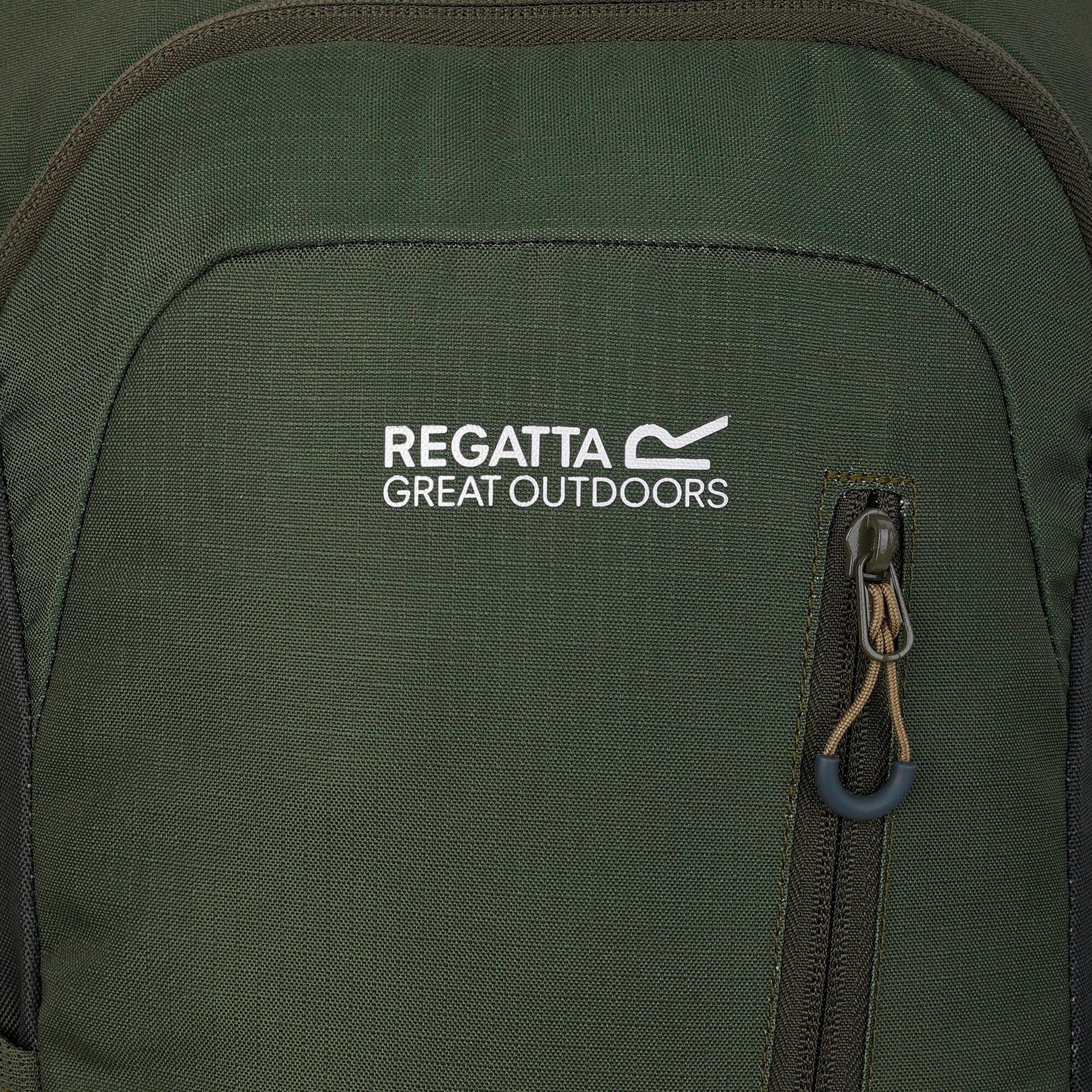 Dark Khaki/Four - Regatta - Highton V2 25L Padded Backpack - 4