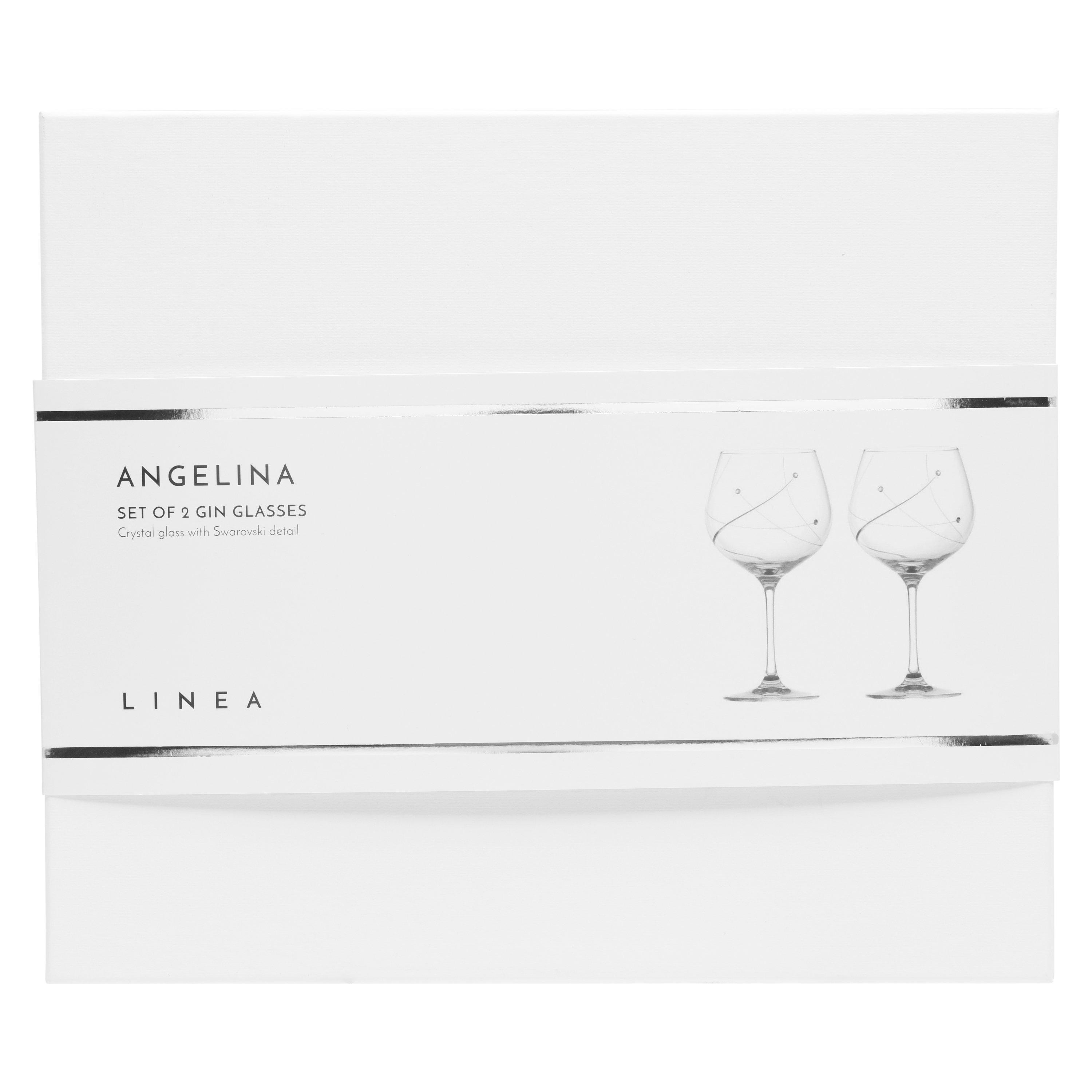 Clear - Linea - Angelina Gin Glasses Set of 2 - 3