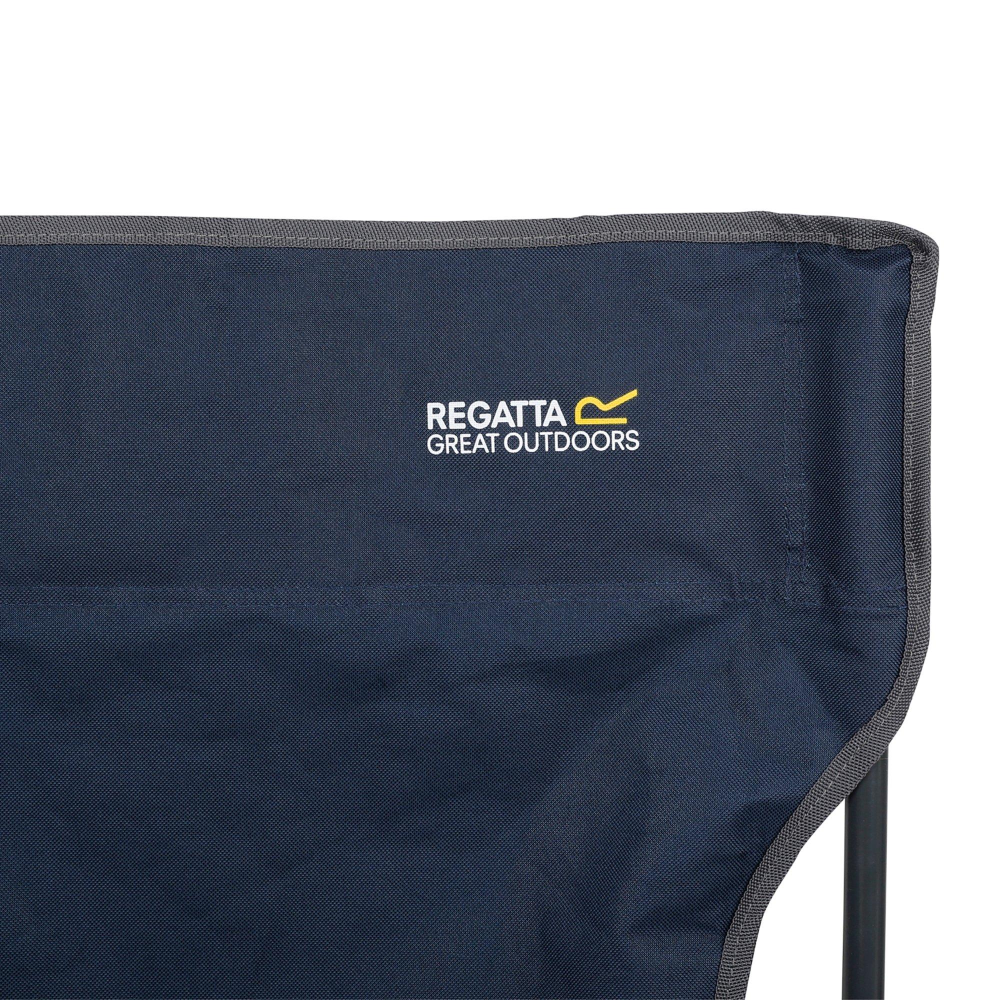 Navy/Slgrey - Regatta - Isla Double Padded Chair - 3