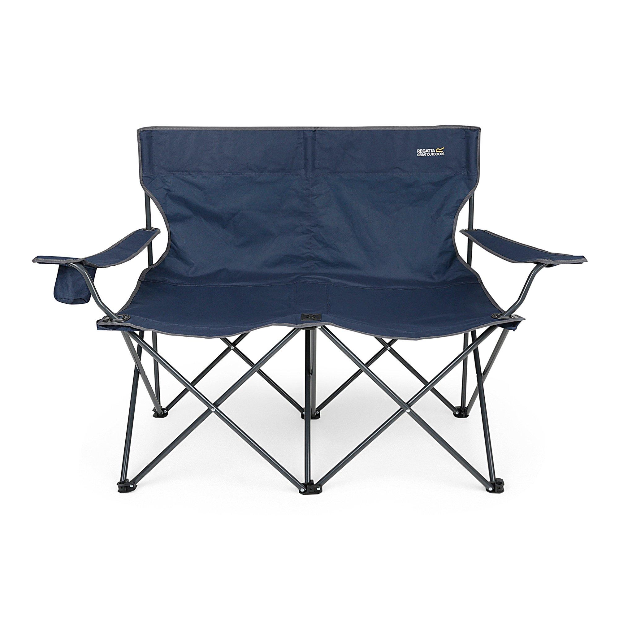 Navy/Slgrey - Regatta - Isla Double Padded Chair - 4