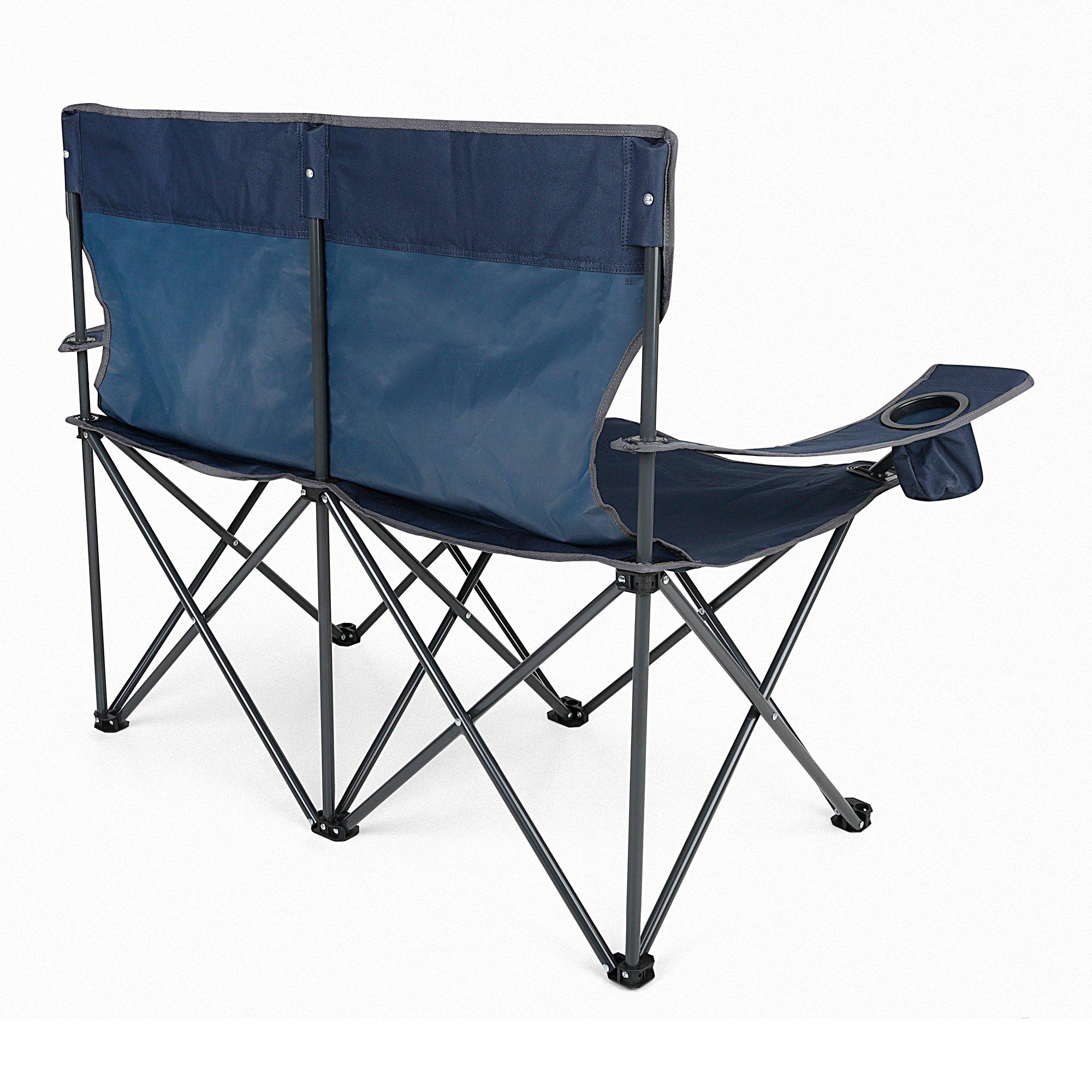 Navy/Slgrey - Regatta - Isla Double Padded Chair - 5