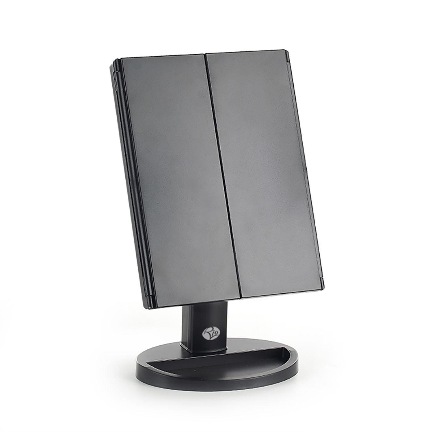 Black - Rio - Rio 24 LED Touch Dimmable 3 Way Makeup Mirror - 3