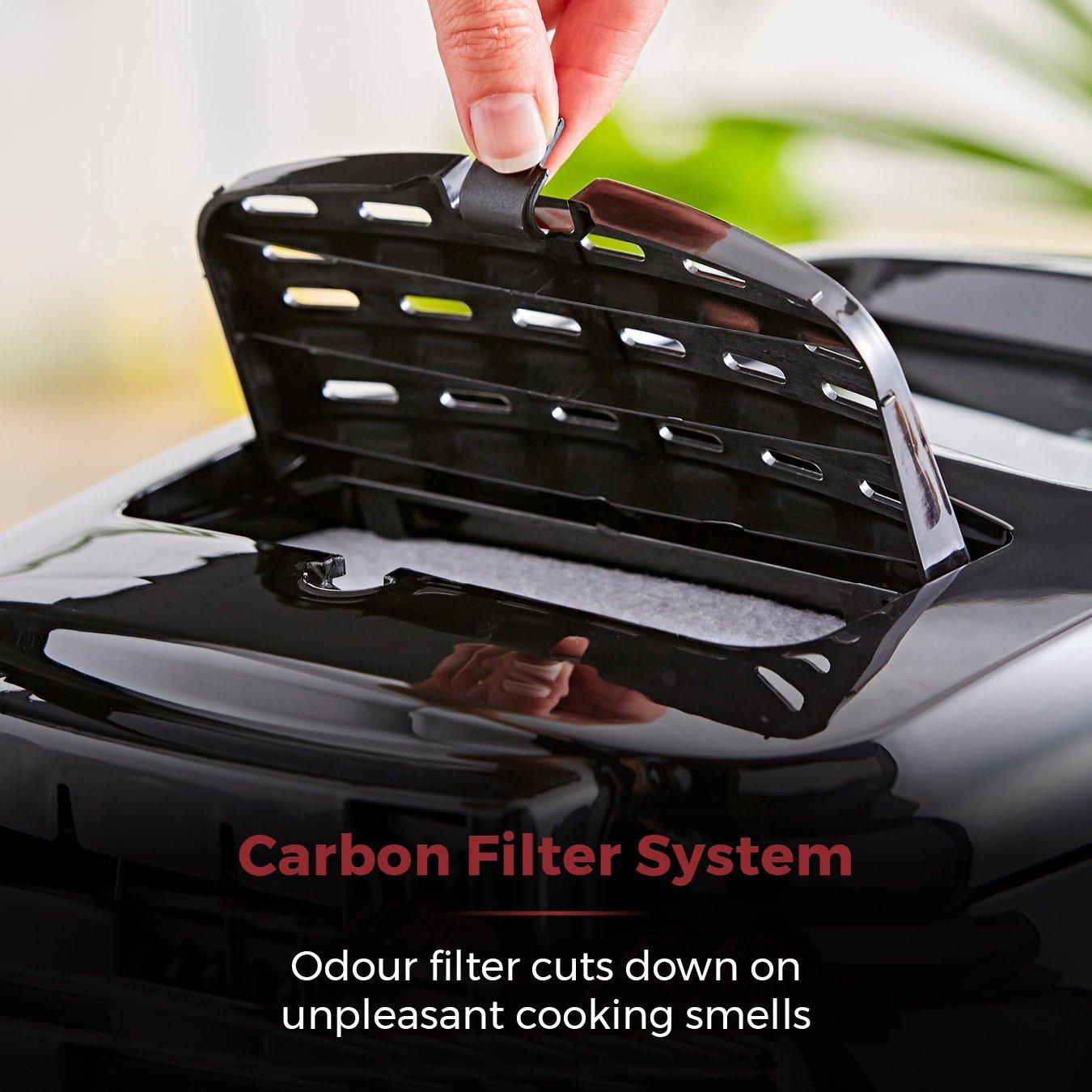 Black - Tower - 2300W 3 Litre Easy Clean Deep Fryer - 7