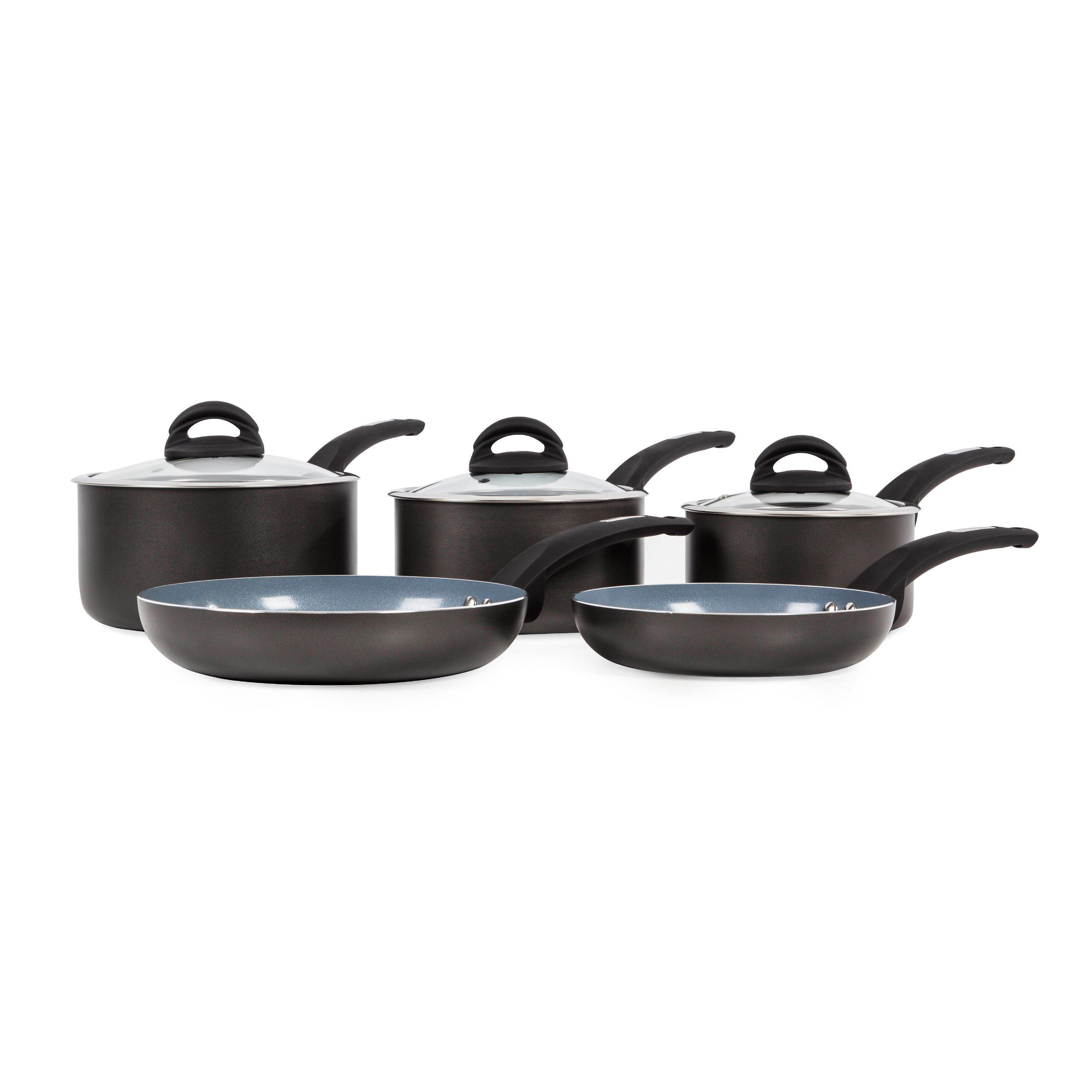 Black - Tower - Cerasure 5 Piece Pan Set Graphite - 1