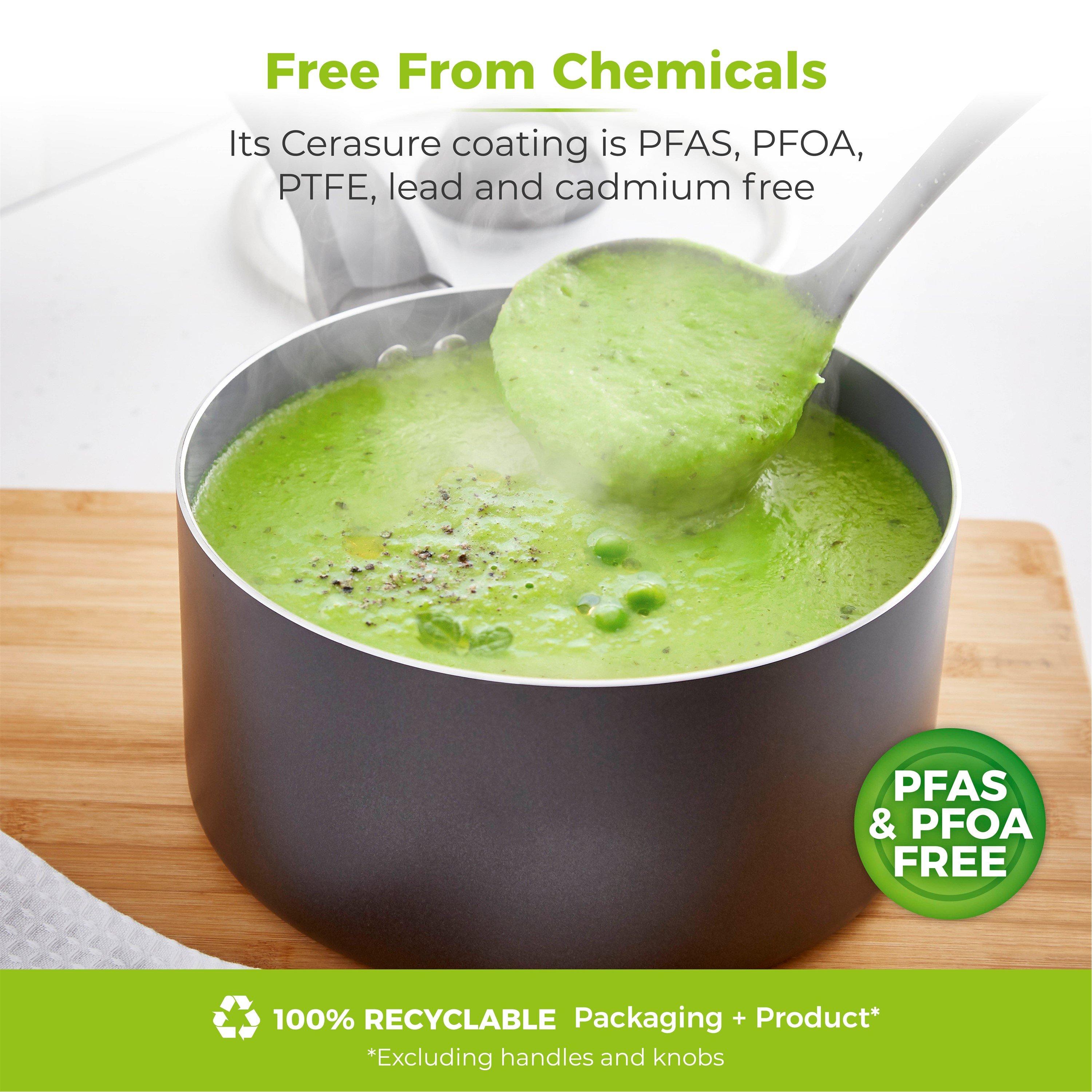 Black - Tower - Cerasure 5 Piece Pan Set Graphite - 8