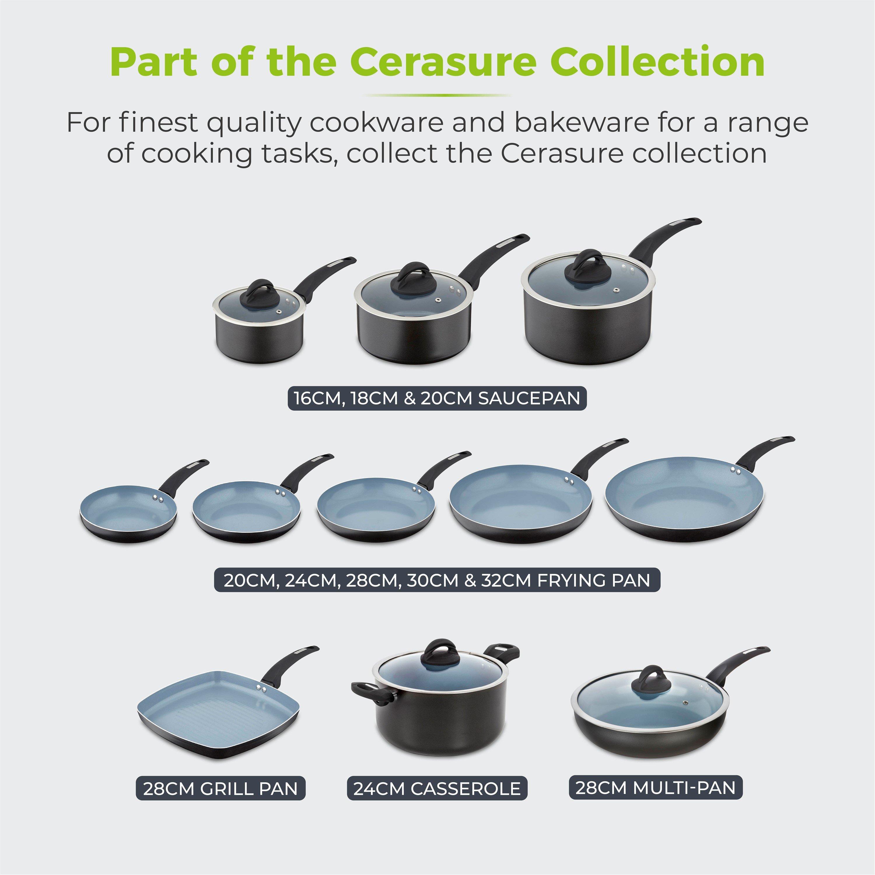 Black - Tower - Cerasure 5 Piece Pan Set Graphite - 9