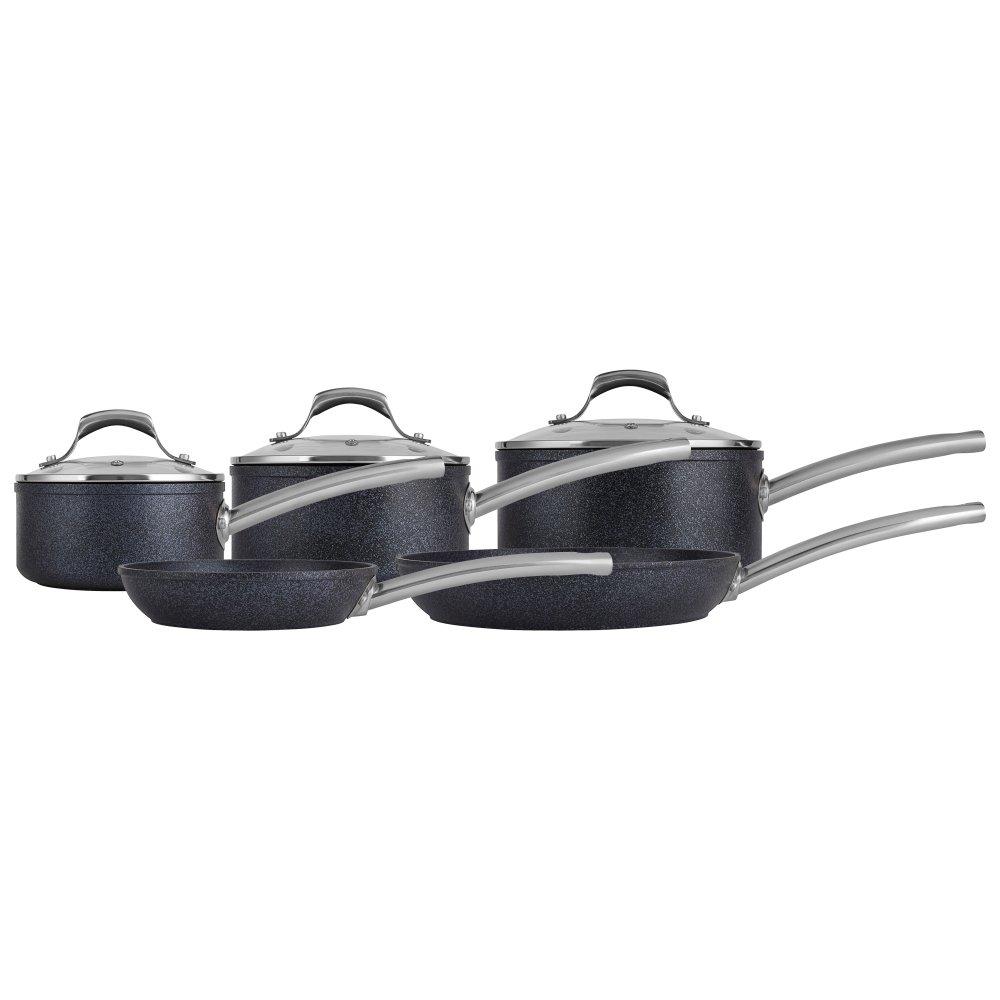 Black - Tower - TruStone 5 Piece Pan Set Violet Black - 2