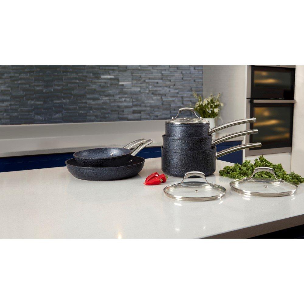 Black - Tower - TruStone 5 Piece Pan Set Violet Black - 7