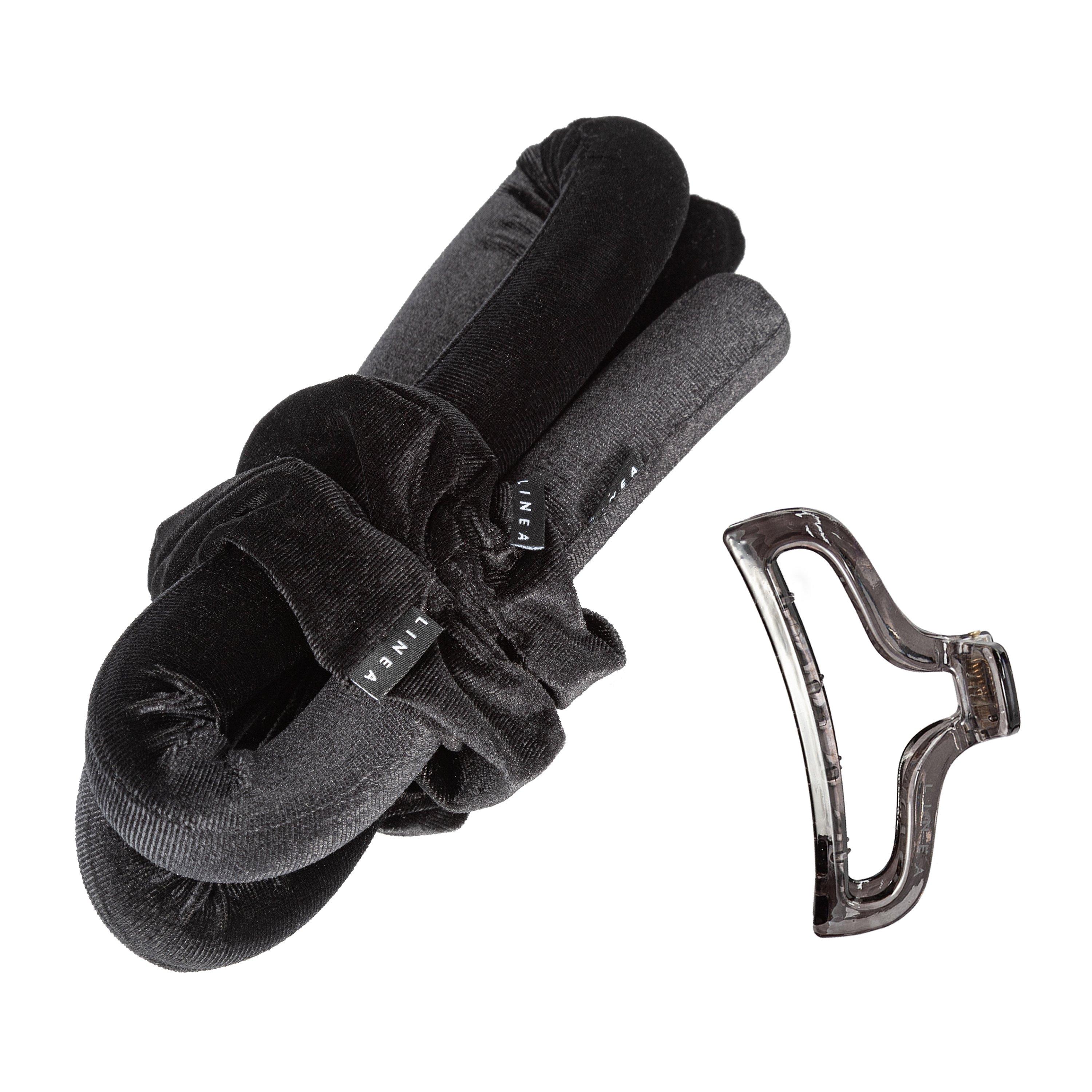 Black - Linea - Heatless Hair Curlers - 1
