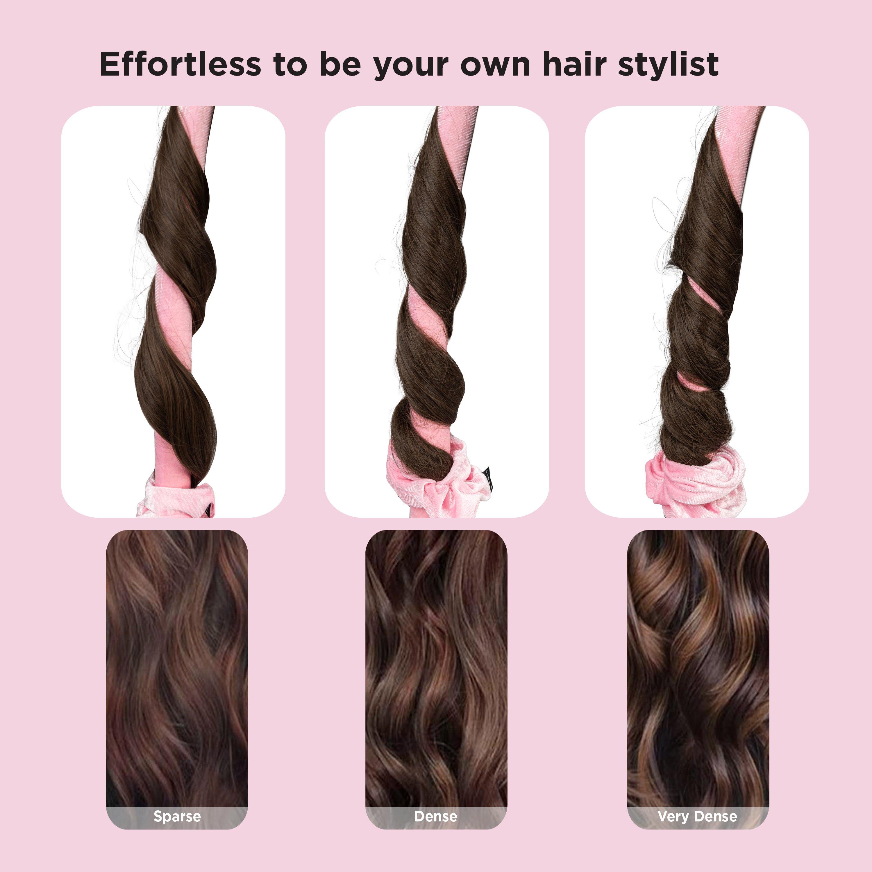 Black - Linea - Heatless Hair Curlers - 5