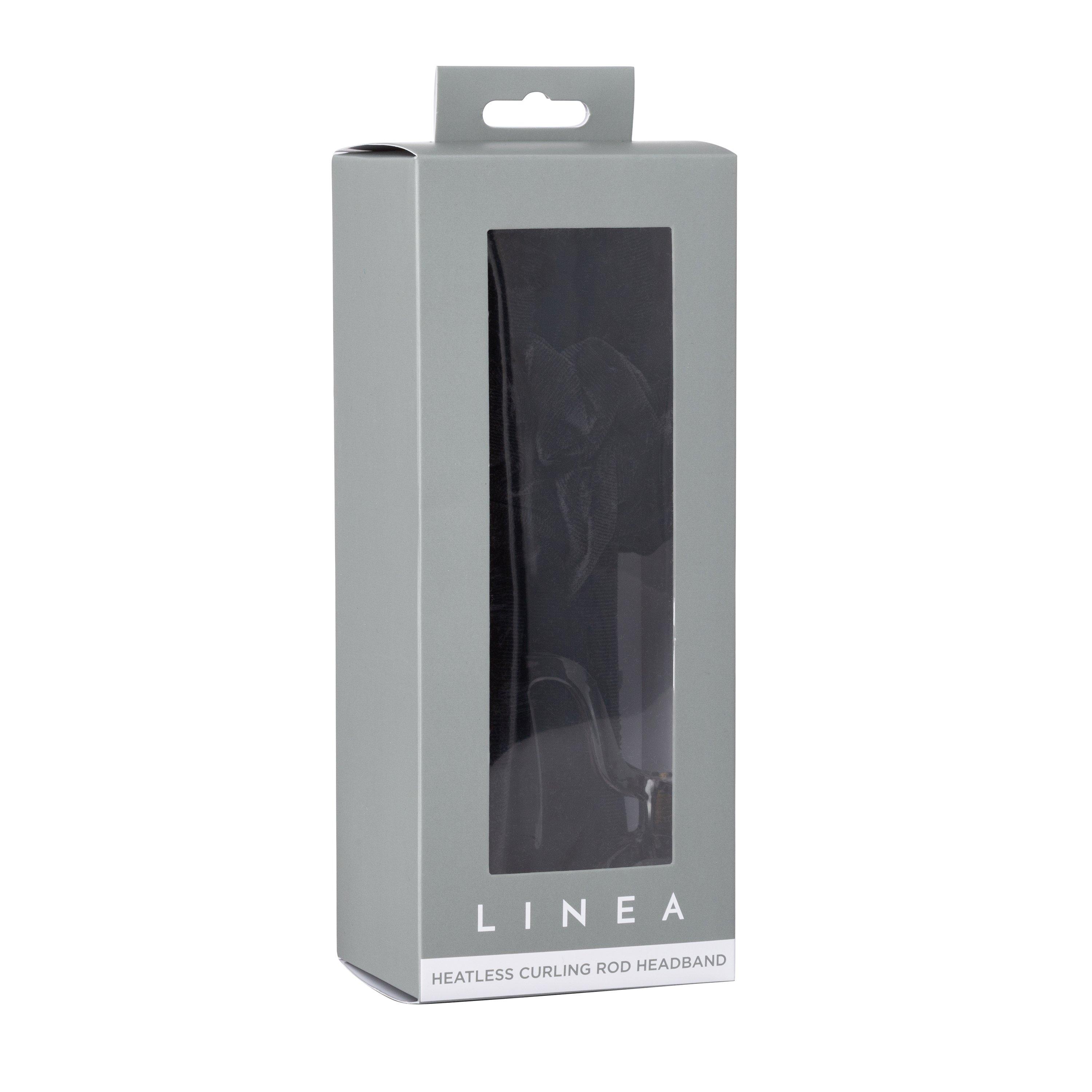 Black - Linea - Heatless Hair Curlers - 6