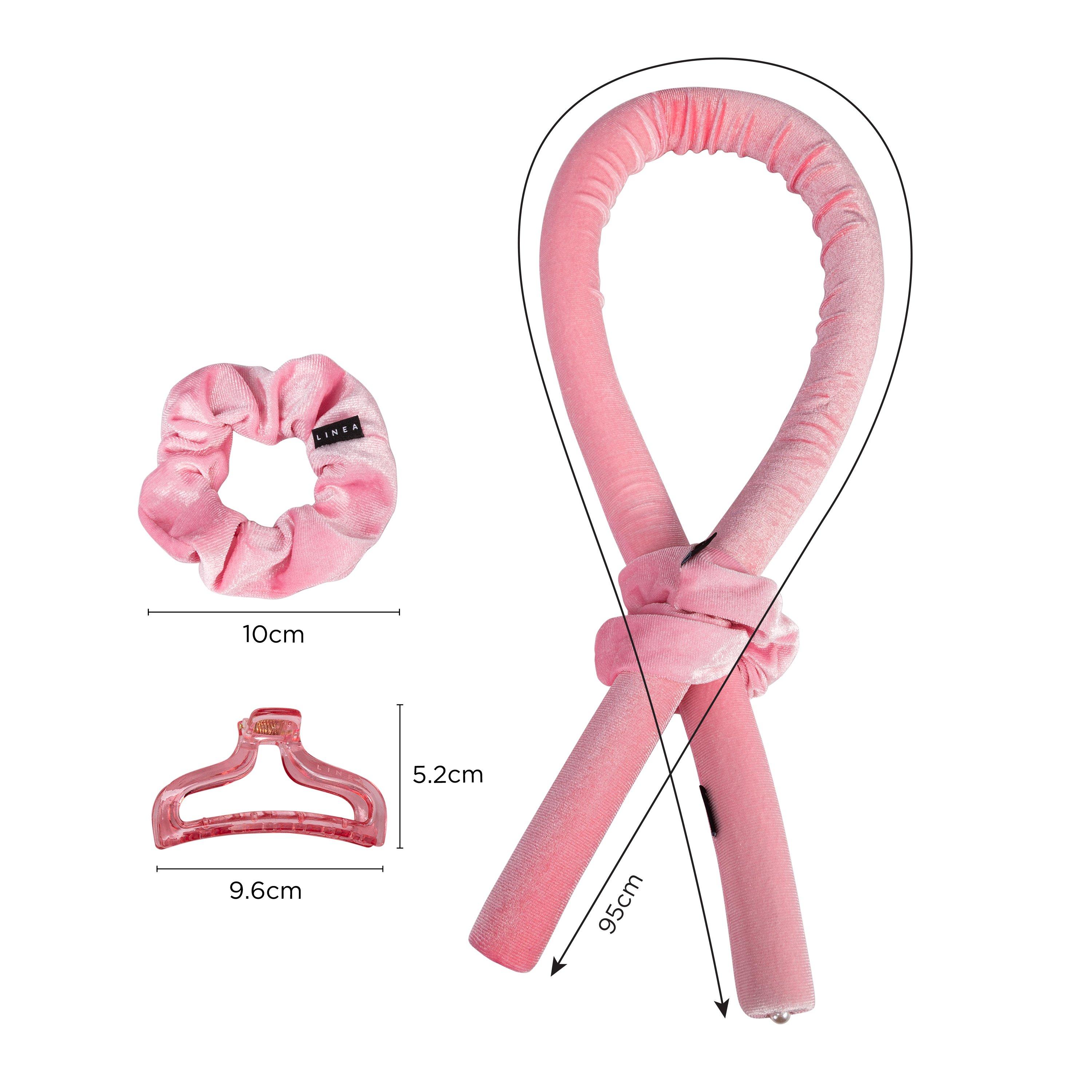 Pink - Linea - Heatless Hair Curlers - 2