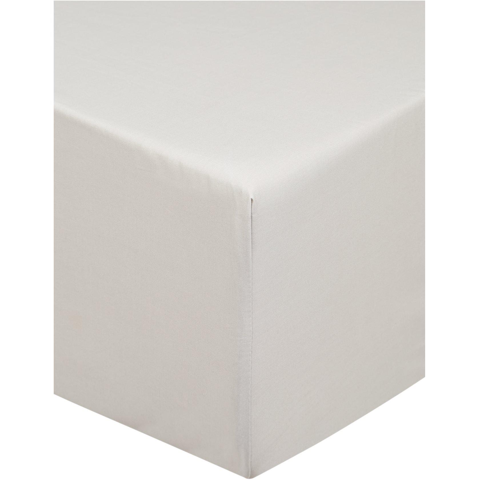 Light Grey - Linea - Egyptian 200 Thread Count Fitted Sheet - 2