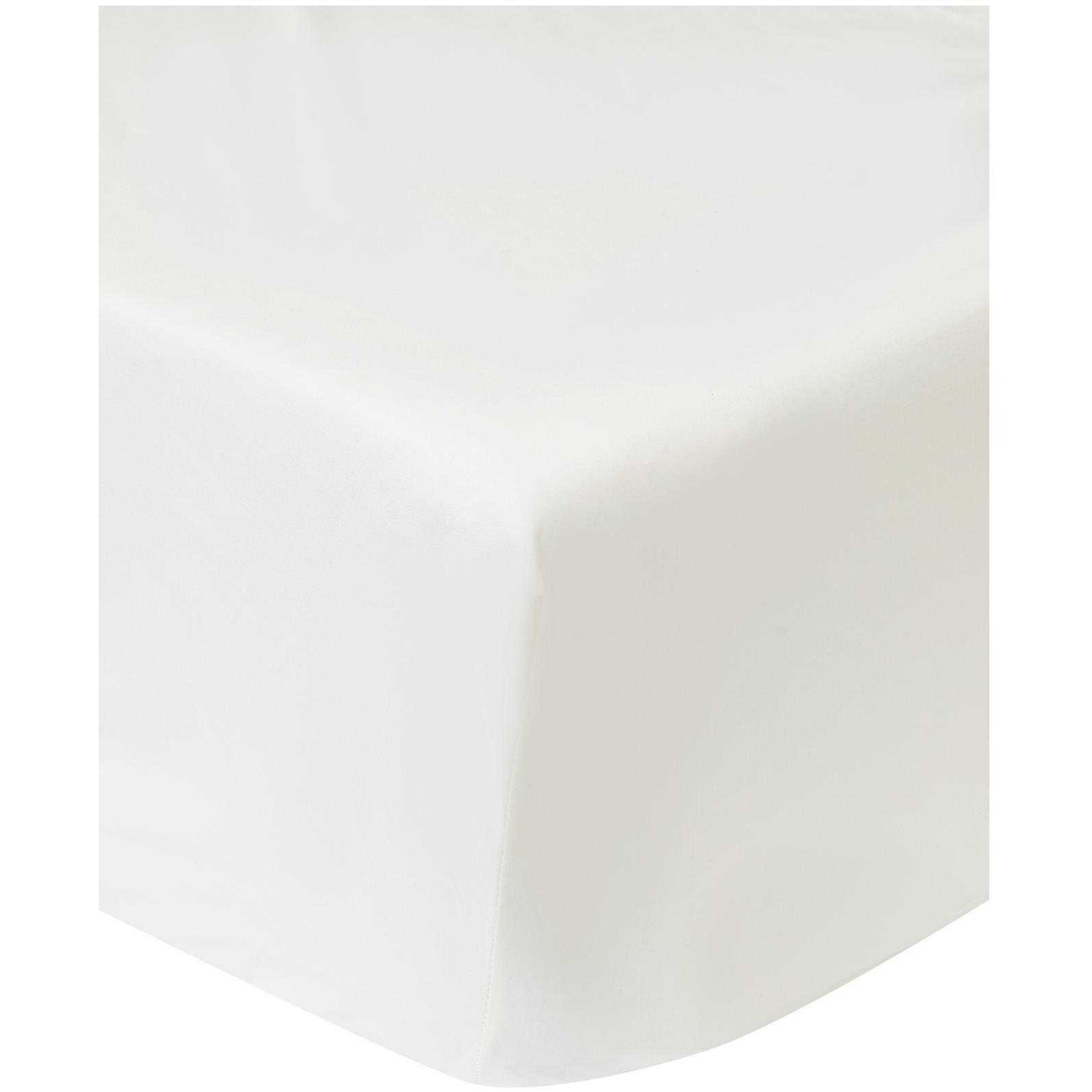 Antique White - Linea - Egyptian 200 Thread Count Fitted Sheet - 2