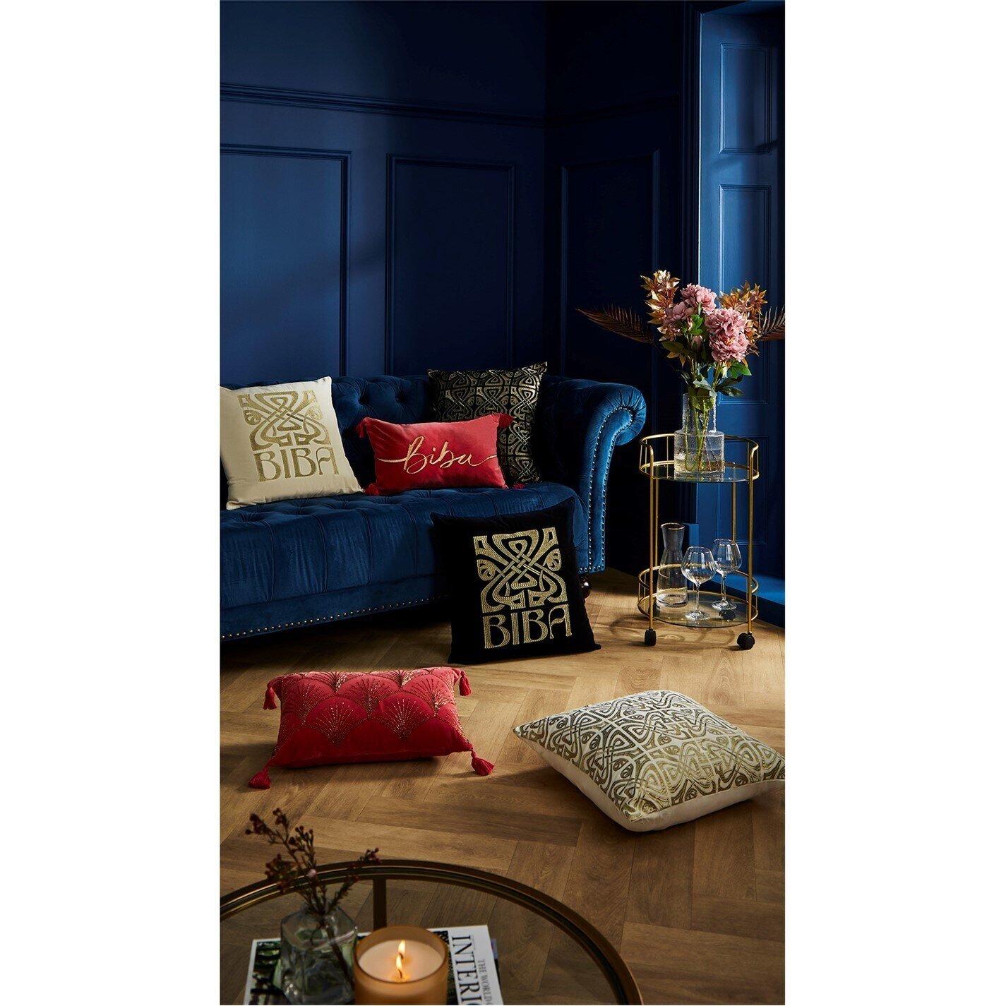 AO Black - Biba - Biba Embroidered Cushion - 2