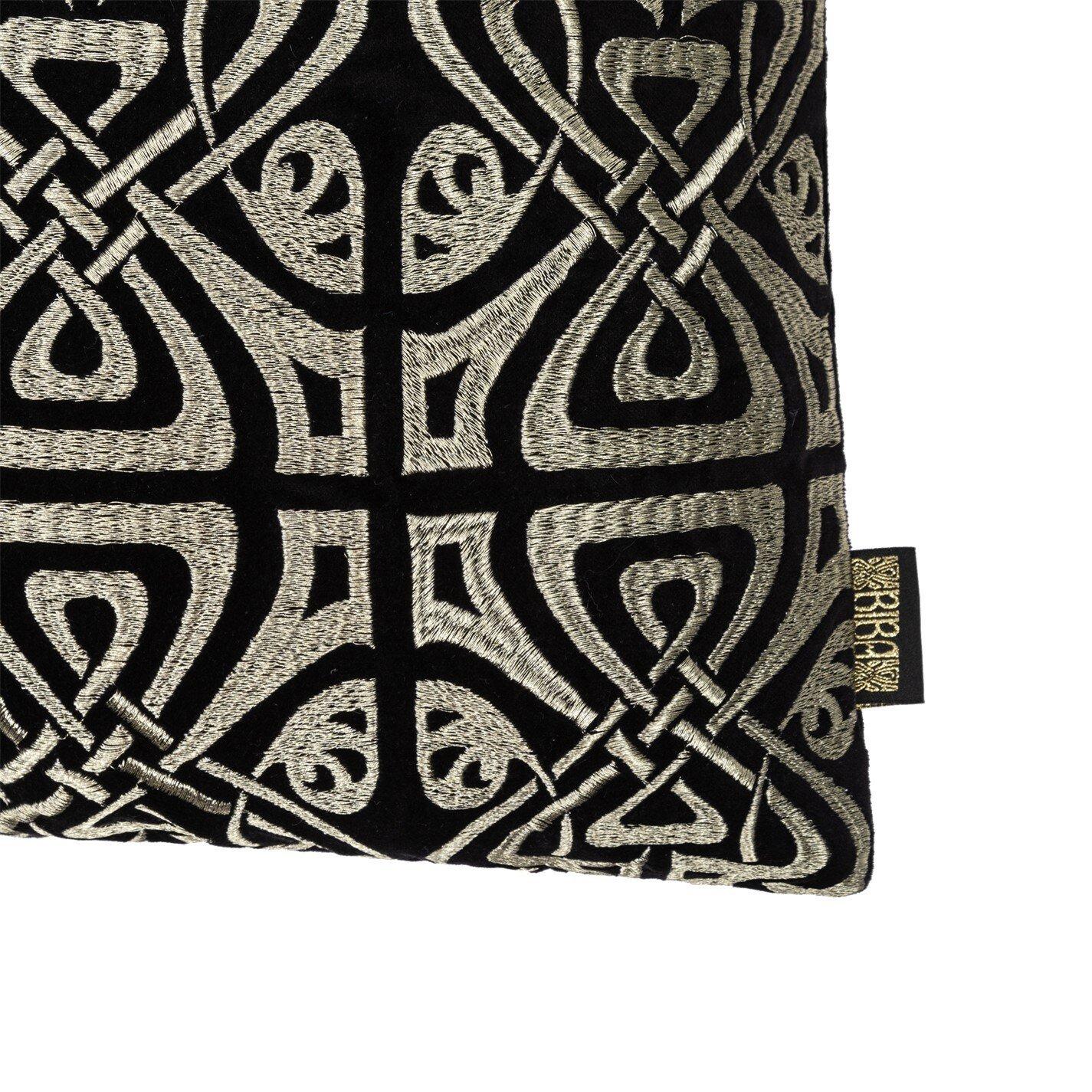 AO Black - Biba - Biba Embroidered Cushion - 3