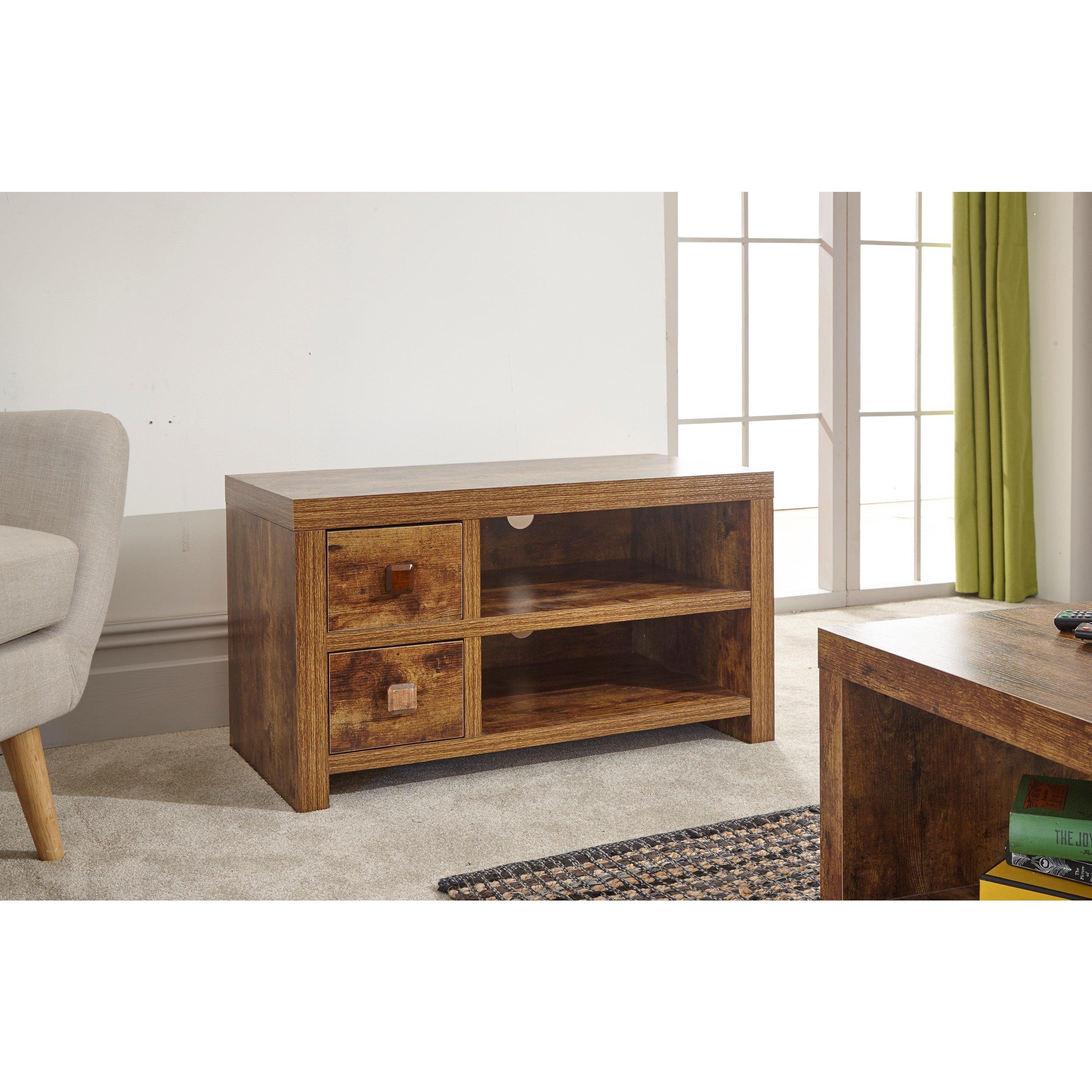 Brown - GFW - GFW Jakarta 2 Drawer TV Unit - 3