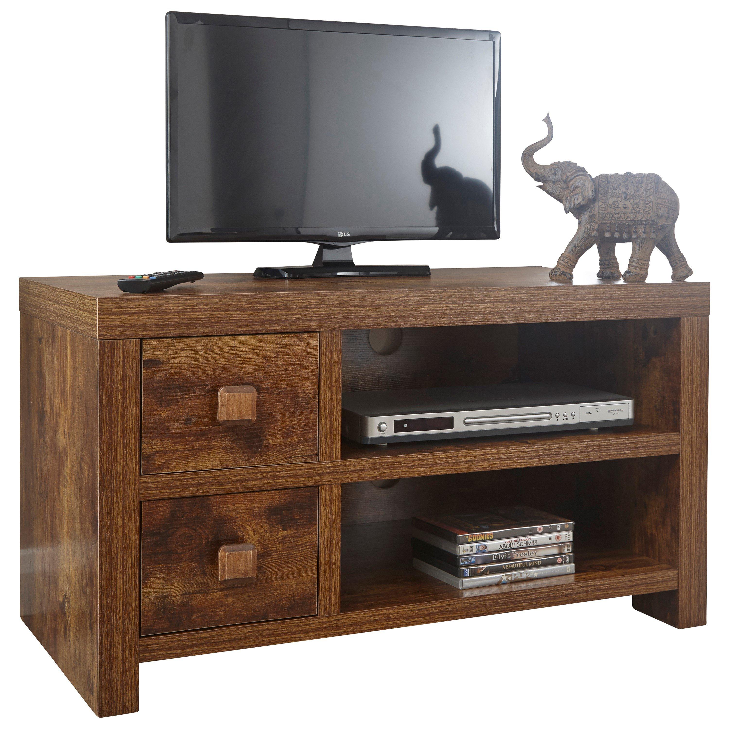 Brown - GFW - GFW Jakarta 2 Drawer TV Unit - 5