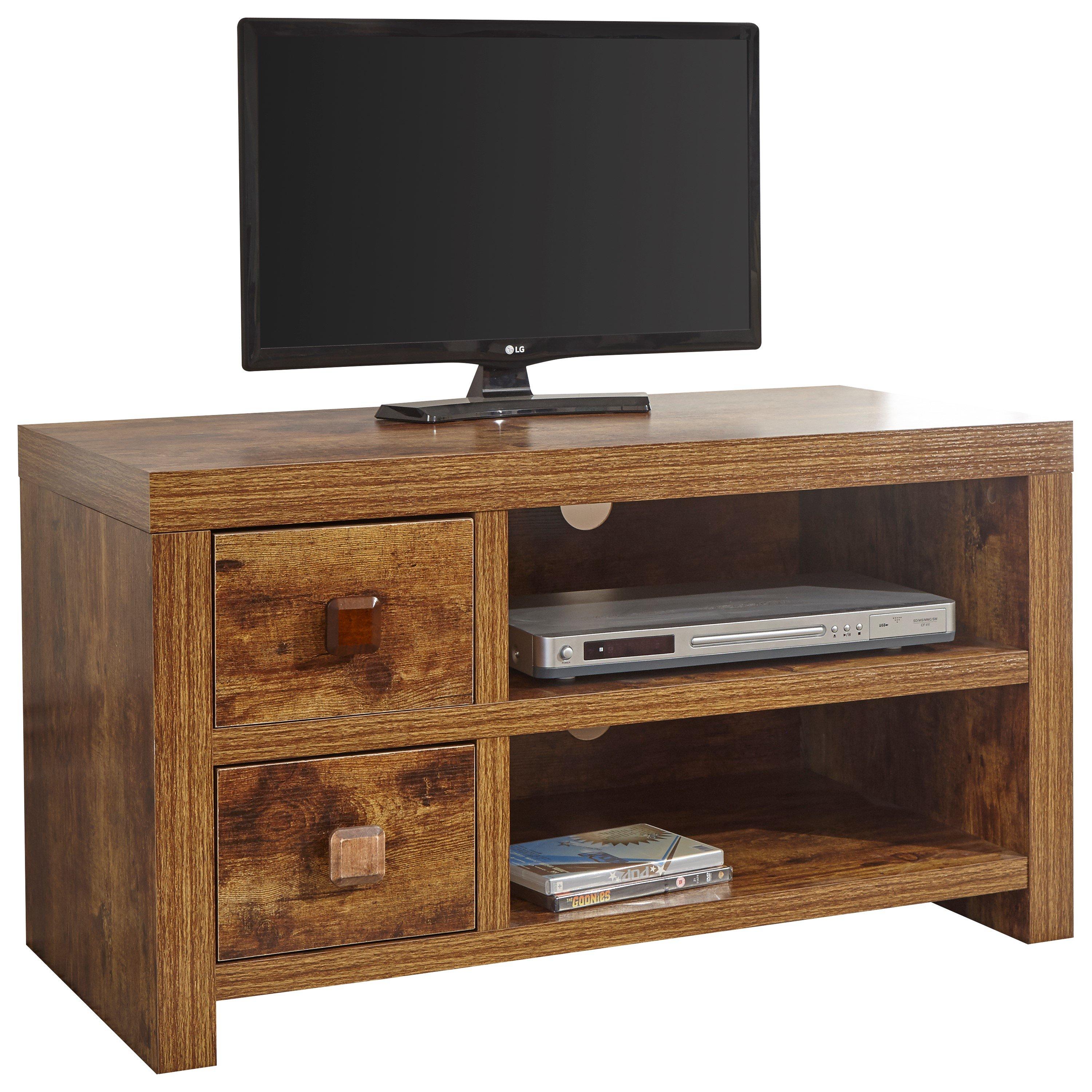 Brown - GFW - GFW Jakarta 2 Drawer TV Unit - 6